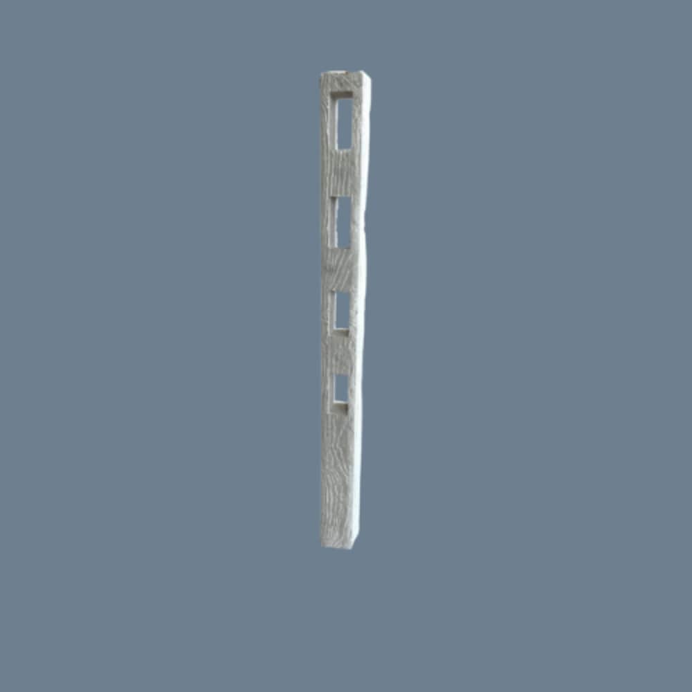 PERMALEE PL83106 5-in x 5-in W x 6-ft H 100-Pack Stain Concrete Fence with Post Cap