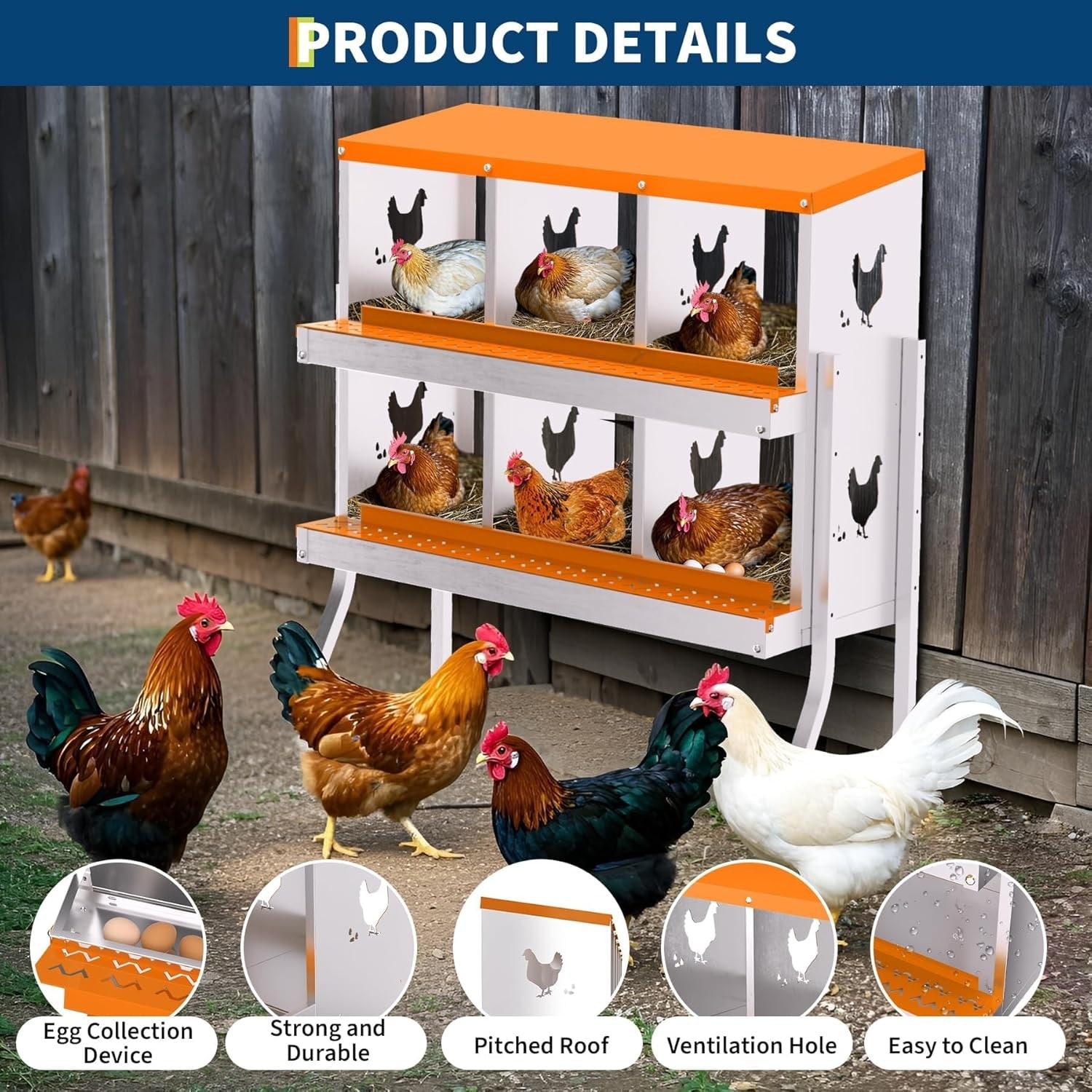 GarveeLife LMYJW-5741 Chicken-Coops-Rabbit-Hutches - View #4