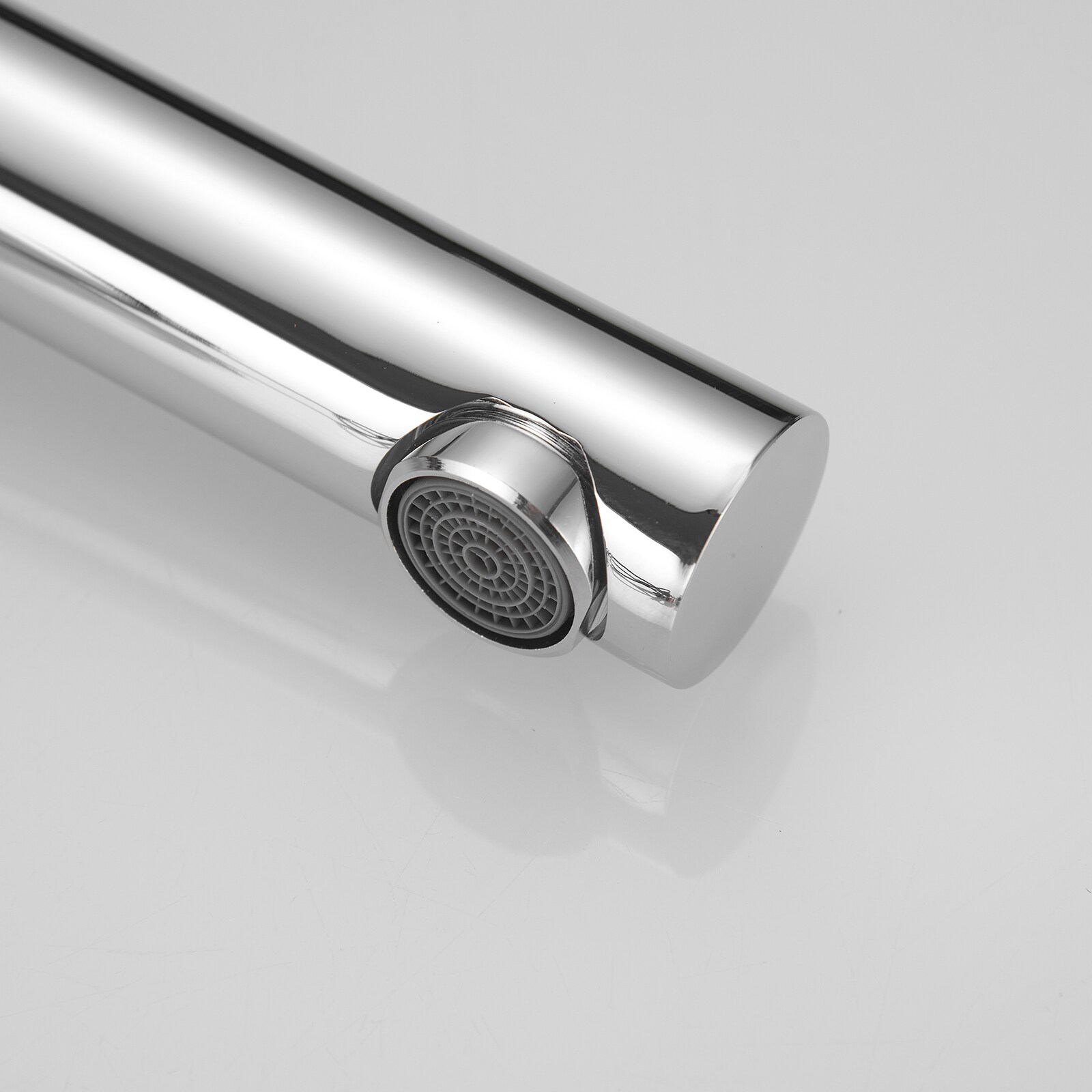 Polished Chrome Touchless Vessel Sink Faucet with Drain Assembly