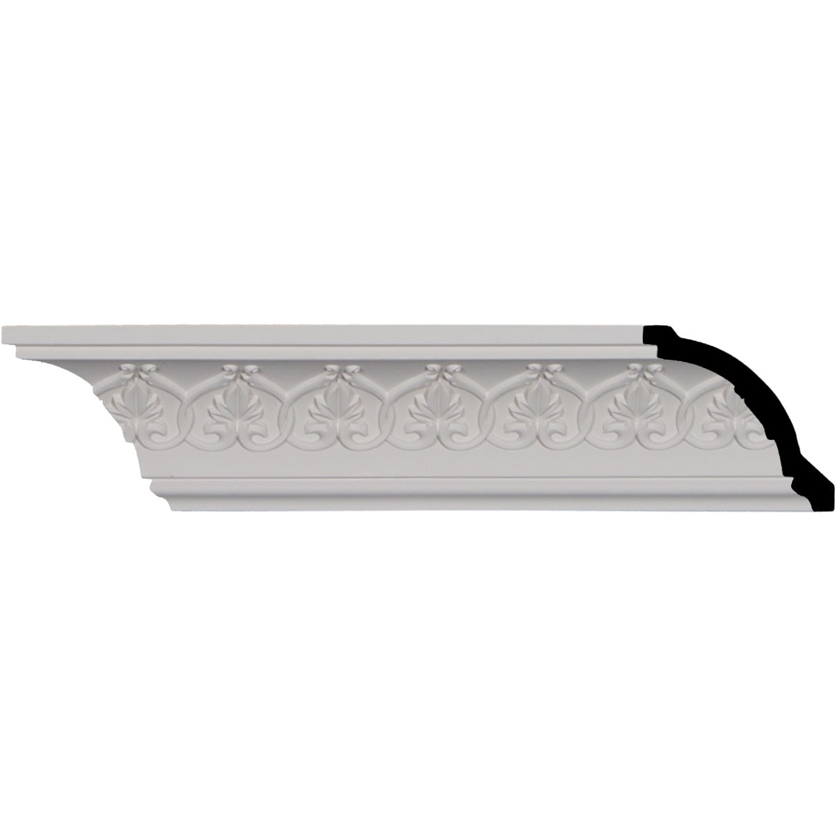 Ekena Millwork MLD03X03X04RH Rachelle 3-in x 7-ft 10-1/2-in Primed Urethane MLD03X03X04RH Crown Moulding