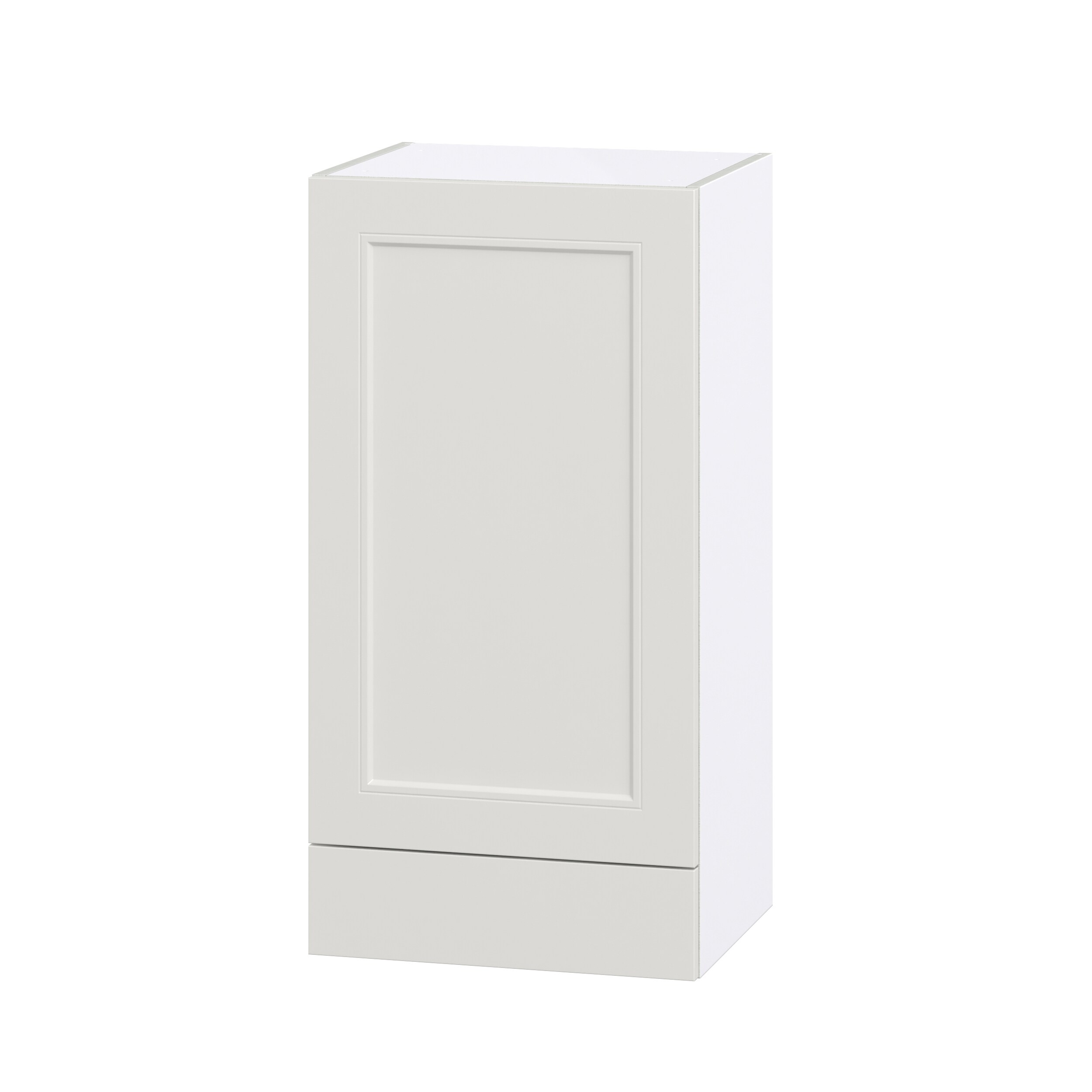 Hugo&Borg DSW1835A(L/R)-BE Belcourt 18-in W x 35-in H x 14-in D Painted Light Gray Wall Fully assembled Cabinet (Recessed Panel Shaker)