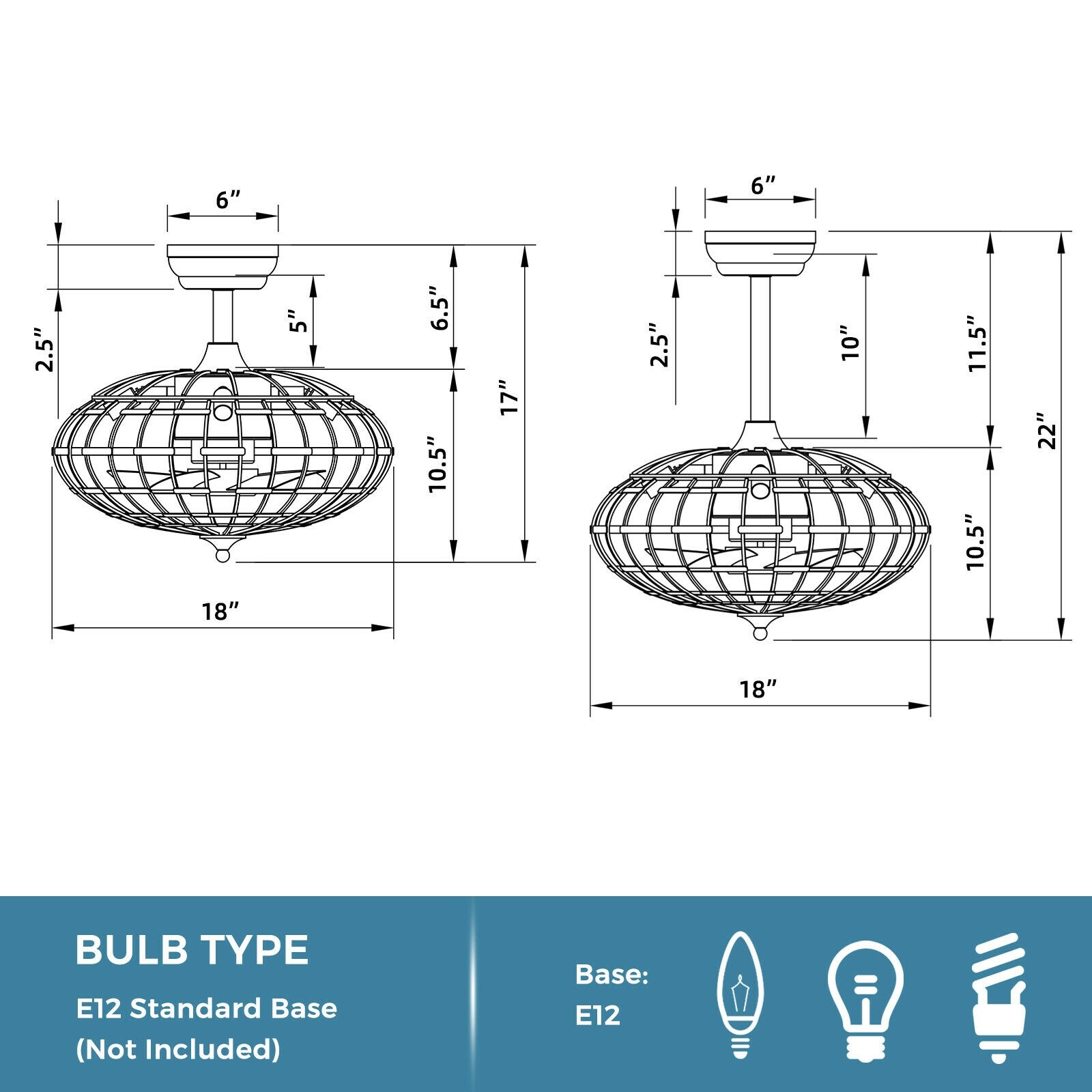 Slickblue D-CO-KD-SU66001SE Ceiling-Fans - View #4