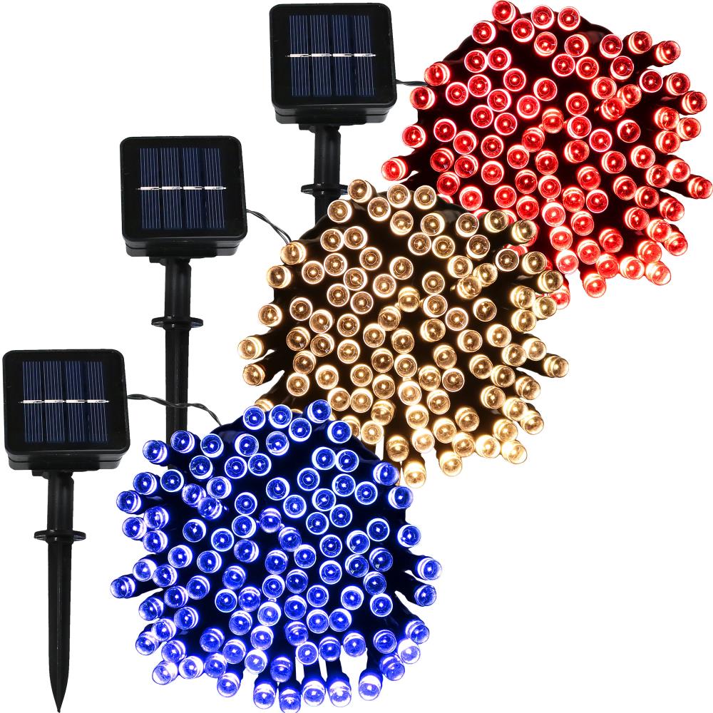 Sunnydaze Decor LHK-920-951-944 34-ft (No Shade) Solar Multicolor Outdoor LED String Lights