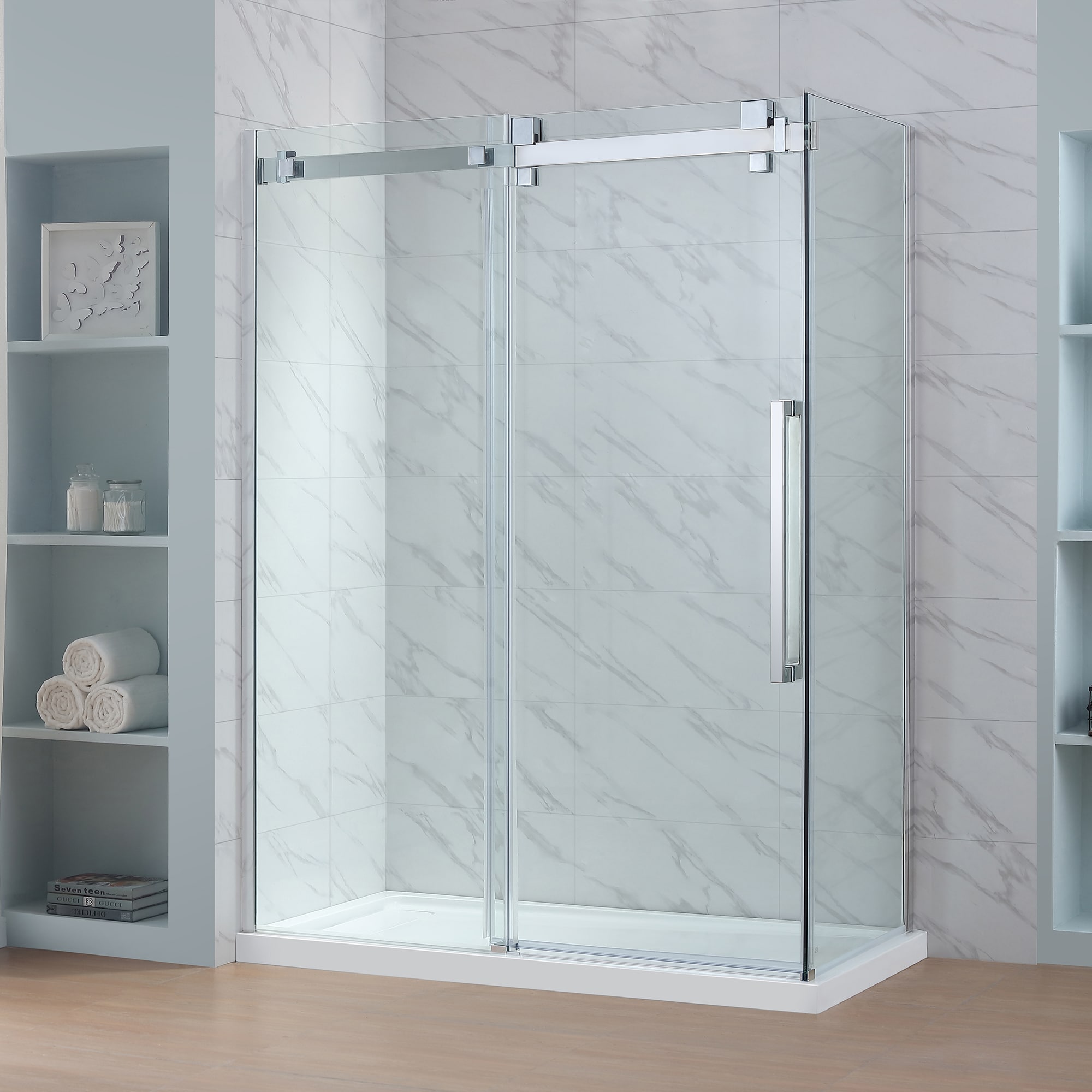 Corner Shower Kit Glendale Bathroom At Lowes Com   47689218 