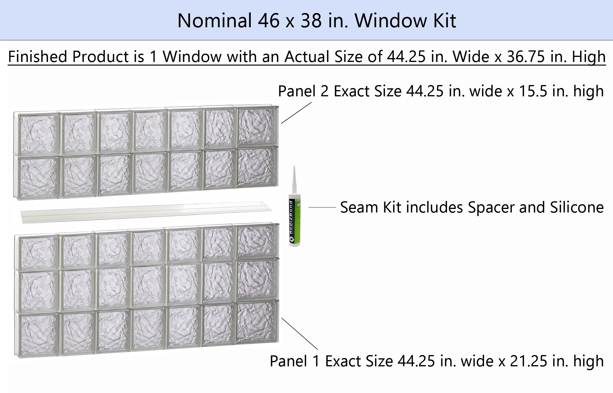 REDI2SET S4638IS Glass-Block-Windows - View #2