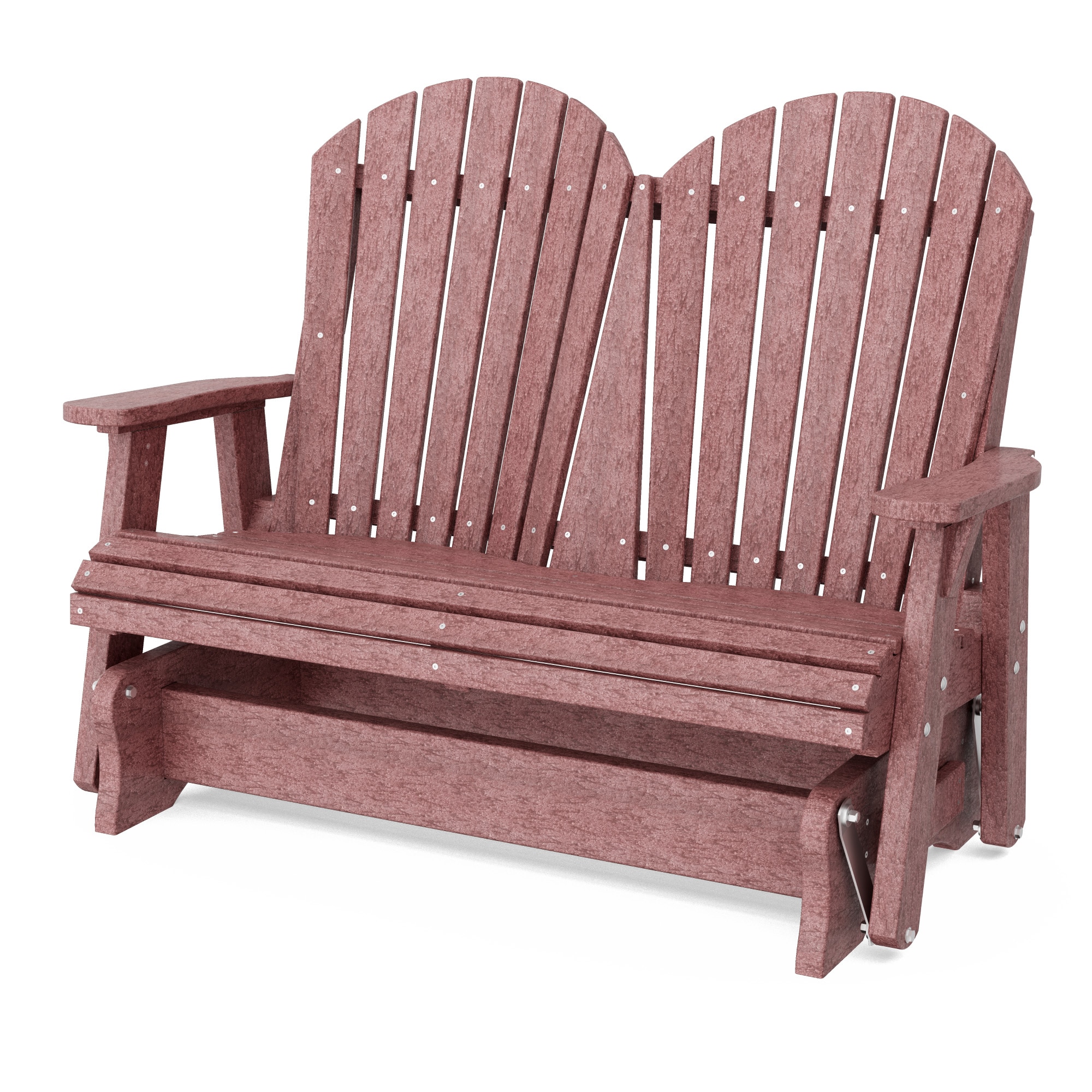 Wildridge LCC-104-CW Heritage 2 -person Cherrywood HDPE Outdoor Glider
