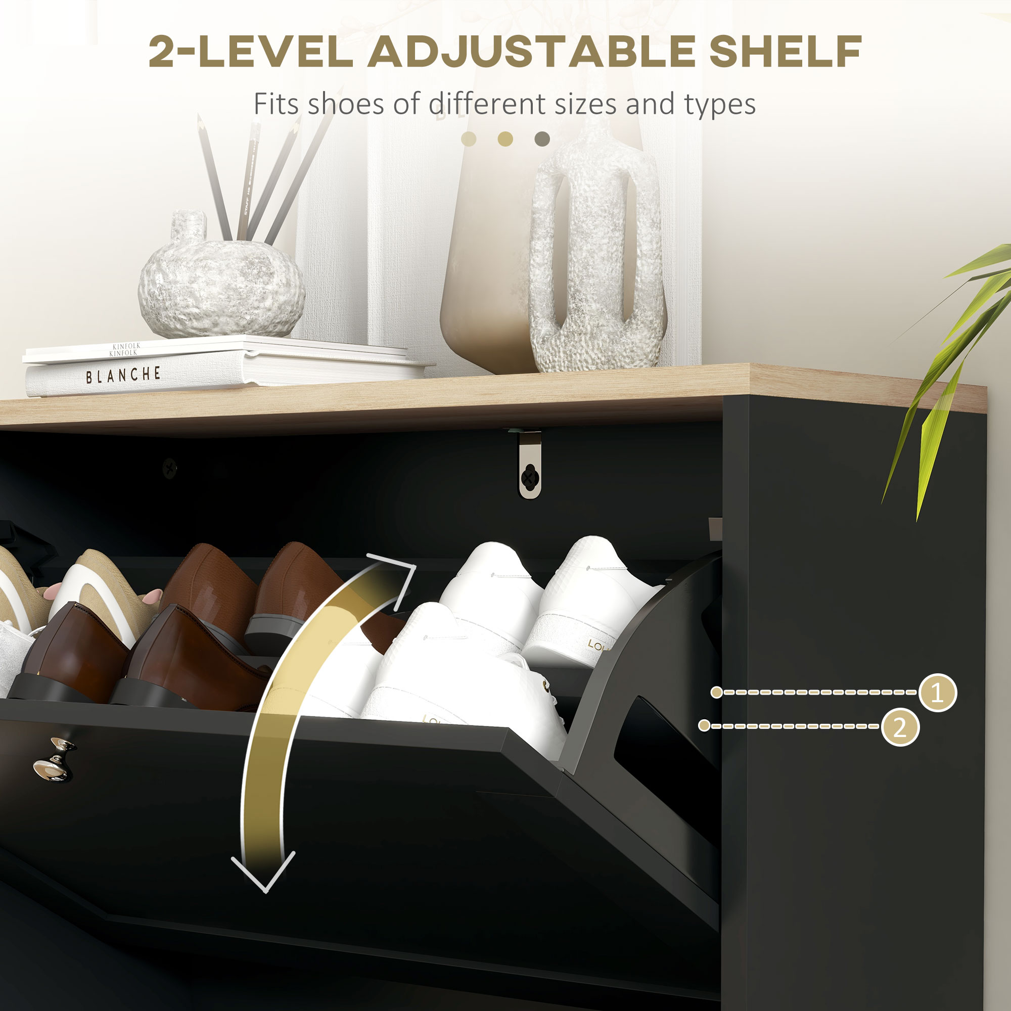 HomCom 837-516V80BK Coatrack-Stands-Pedestals - View #7