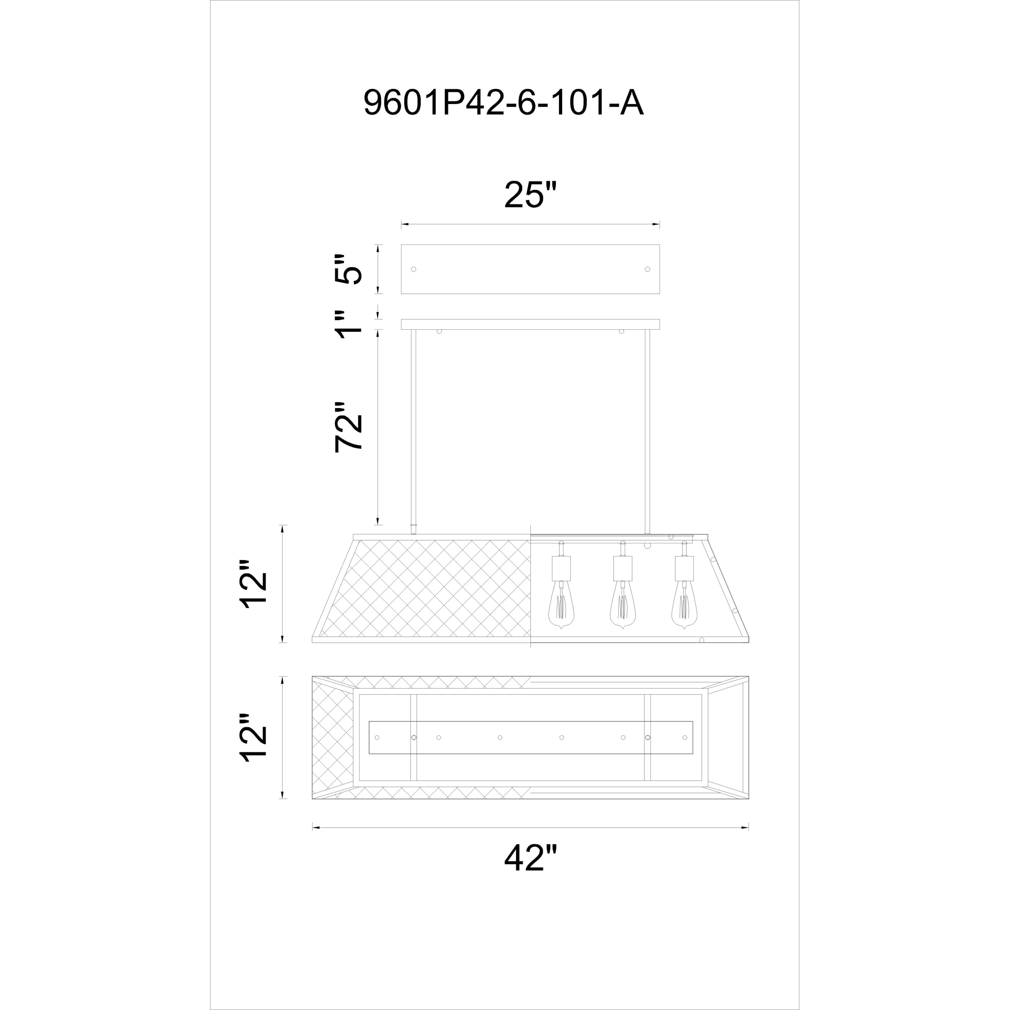 CWI Lighting 9601P42-6-101-A b090015 - View #6