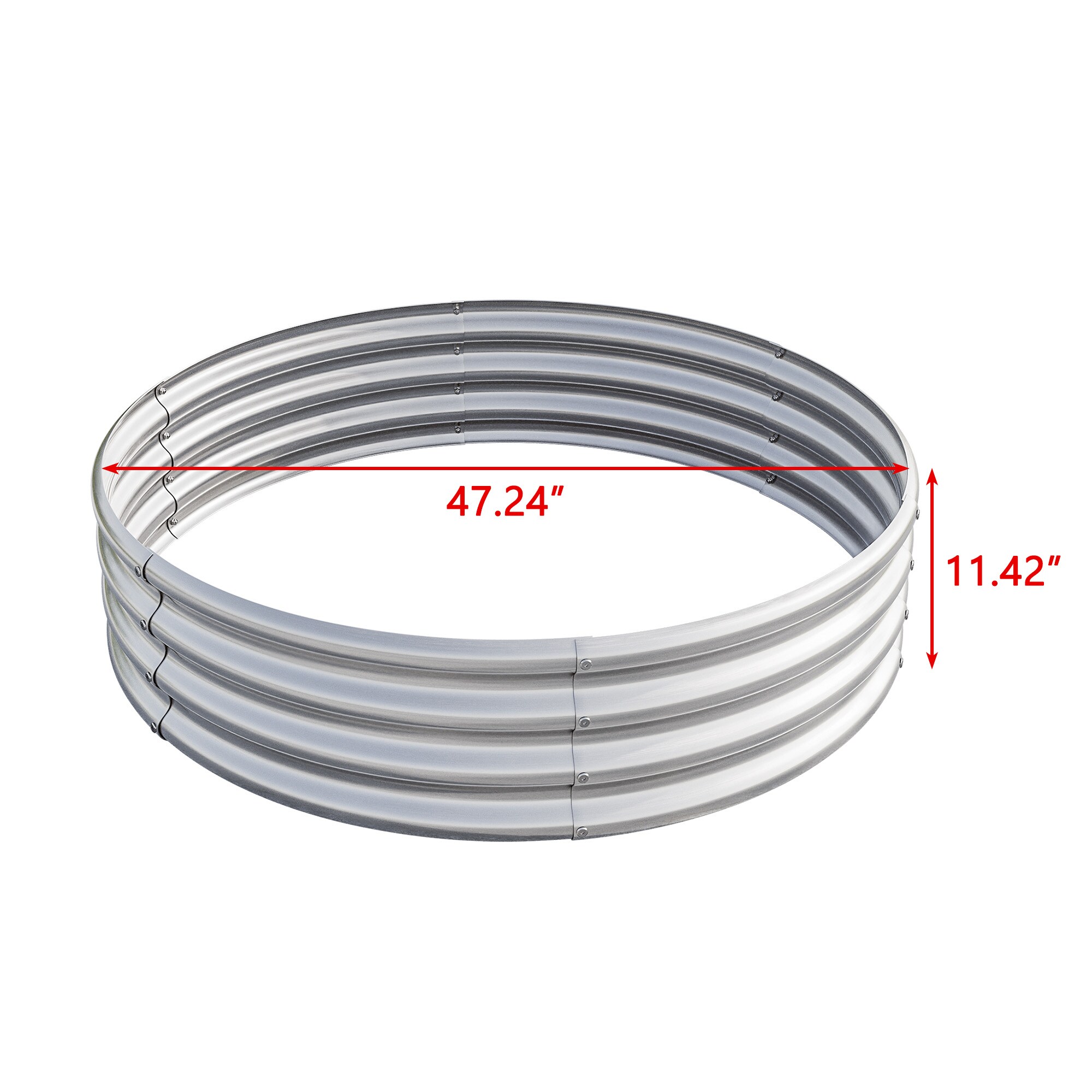 Behlen Country 36 in. x 12 in. Round Galvanized Steel Wood Fire Ring  50601368 - The Home Depot