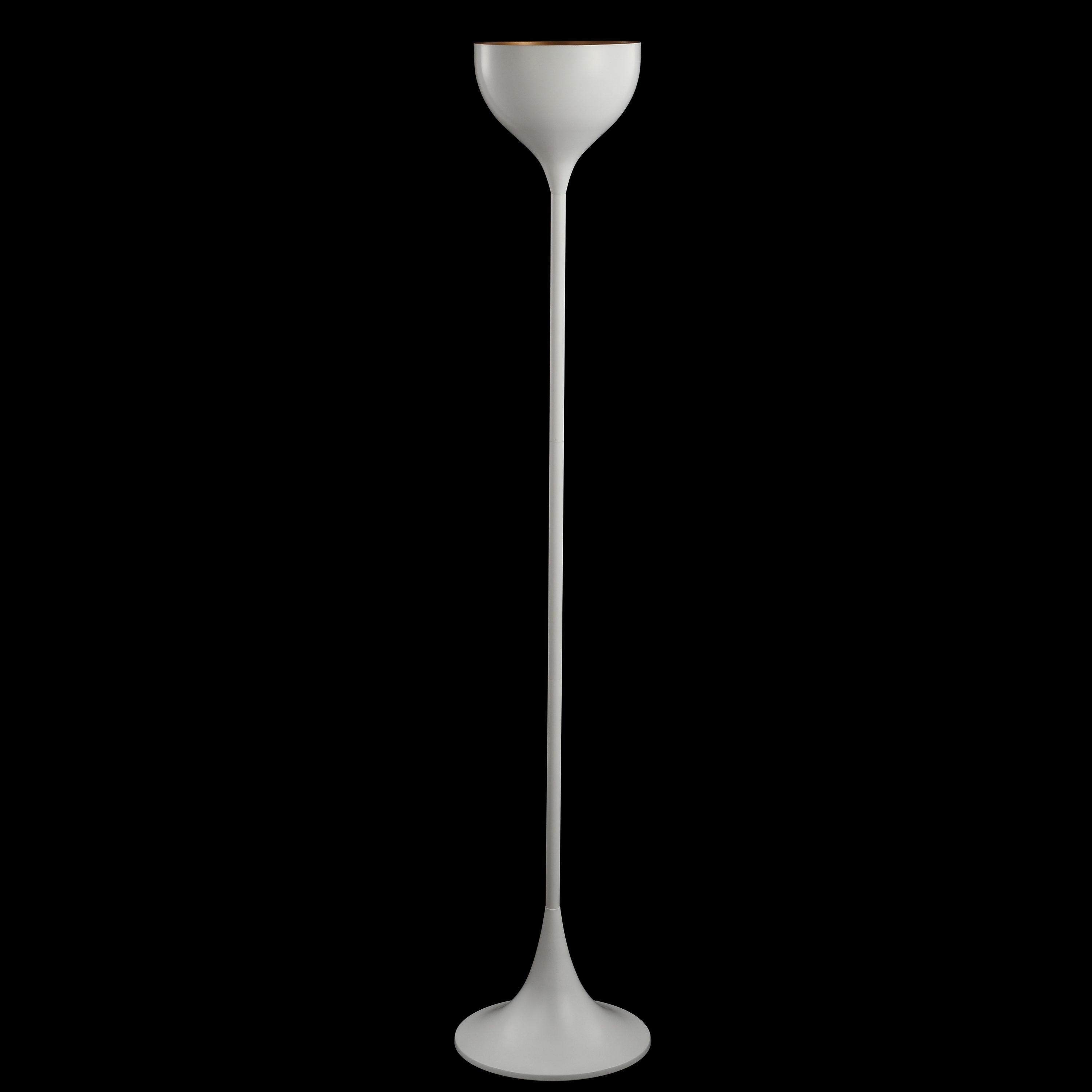 Joyce 69.5" White Metal LED Arc Floor Lamp