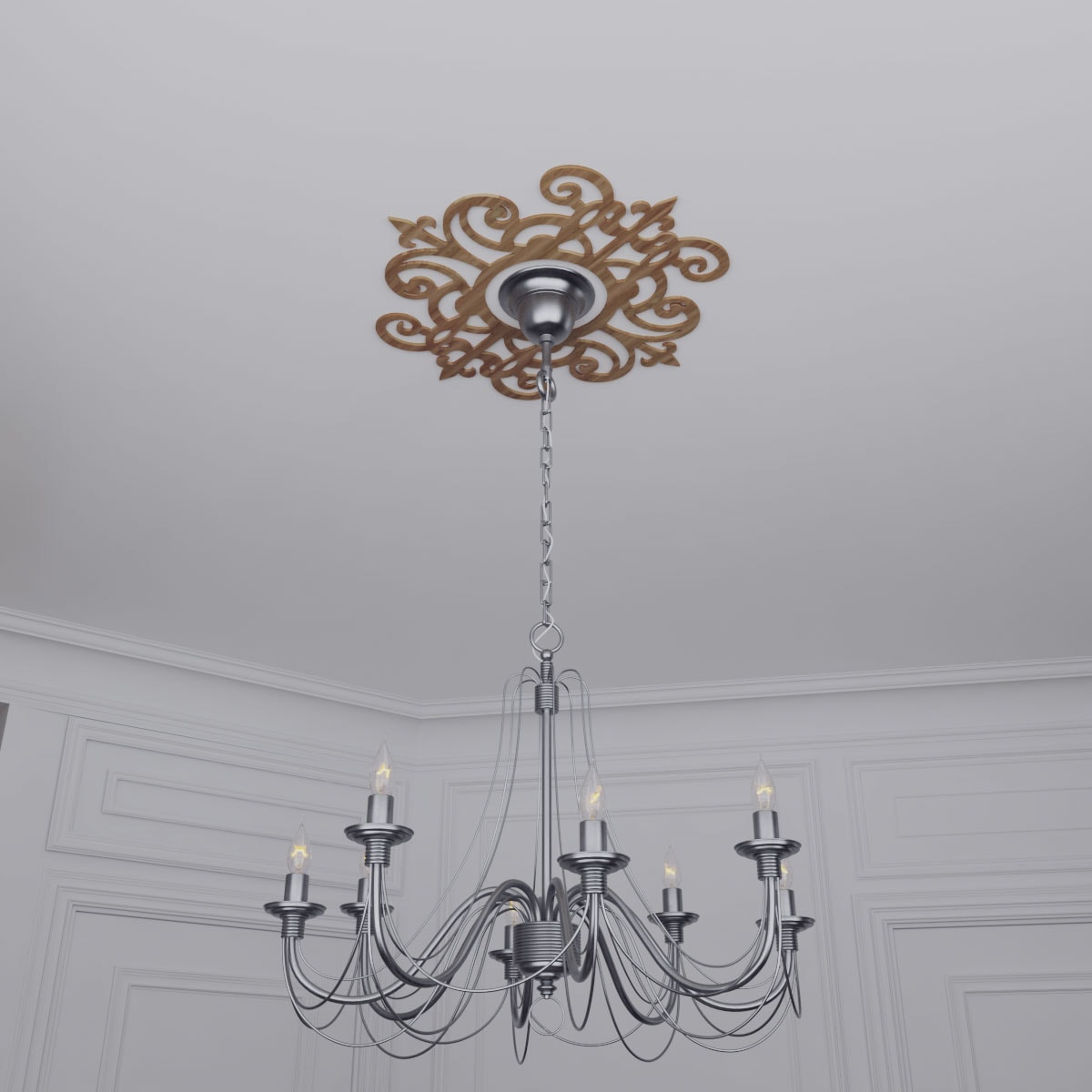 Ekena Millwork CMWP24X24X0250DIWA Ceiling-Medallions - View #12