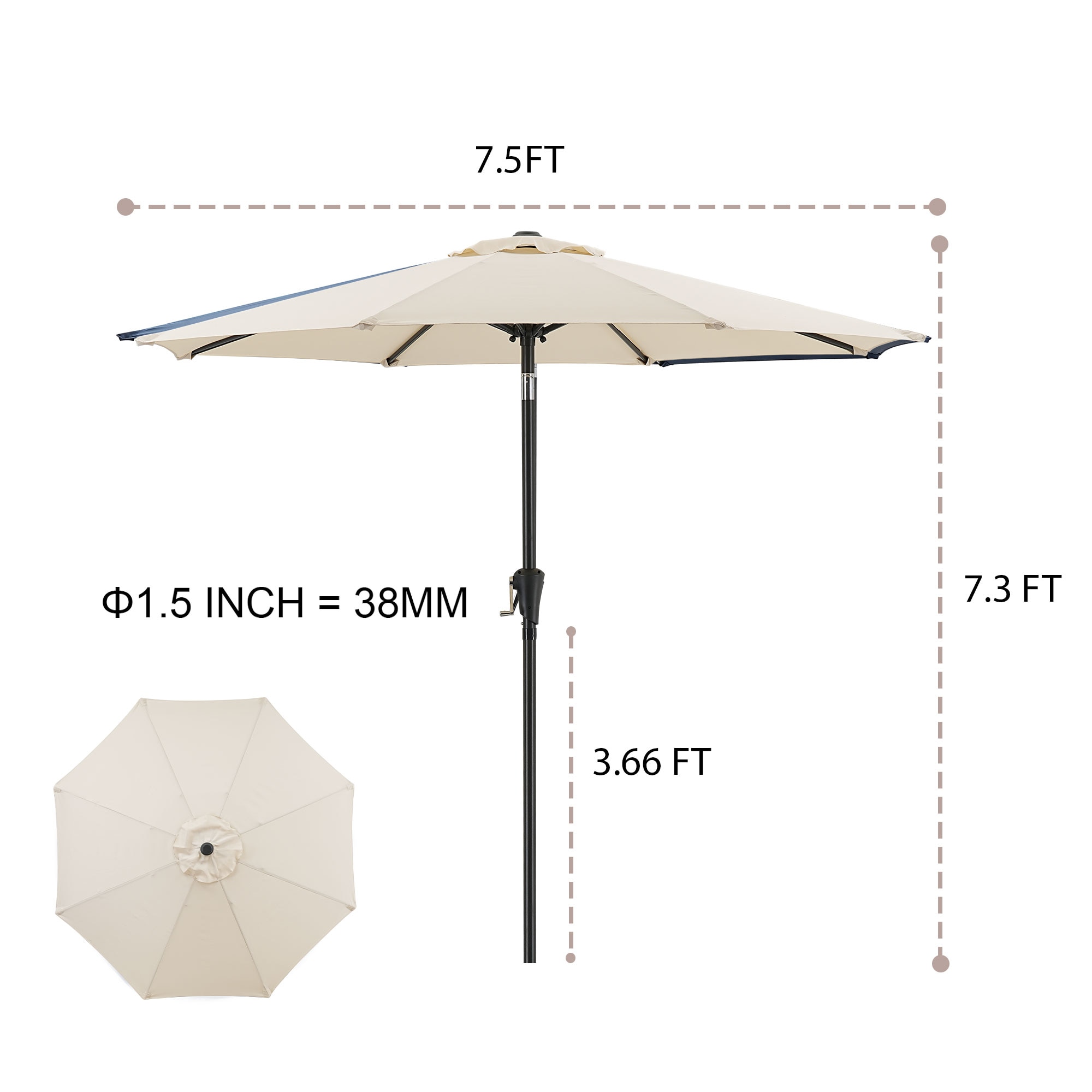 Damerin Z-PU40 Umbrellas-2 - View #3