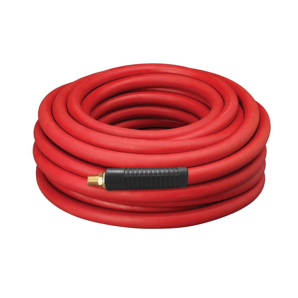 DYNAMIC POWER Rubber Air Hose 3/8 In X 50 Ft 300 Psi Red in the