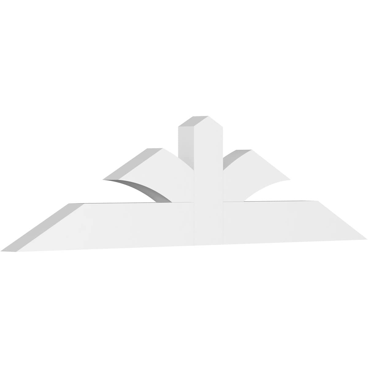 Ekena Millwork GBP048X12X0204RIC00 Richland White PVC Gable bracket
