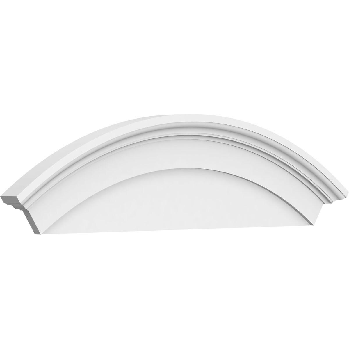 Ekena Millwork PEDP048X140ARD00 48-in W x 14-in L PVC Pediment