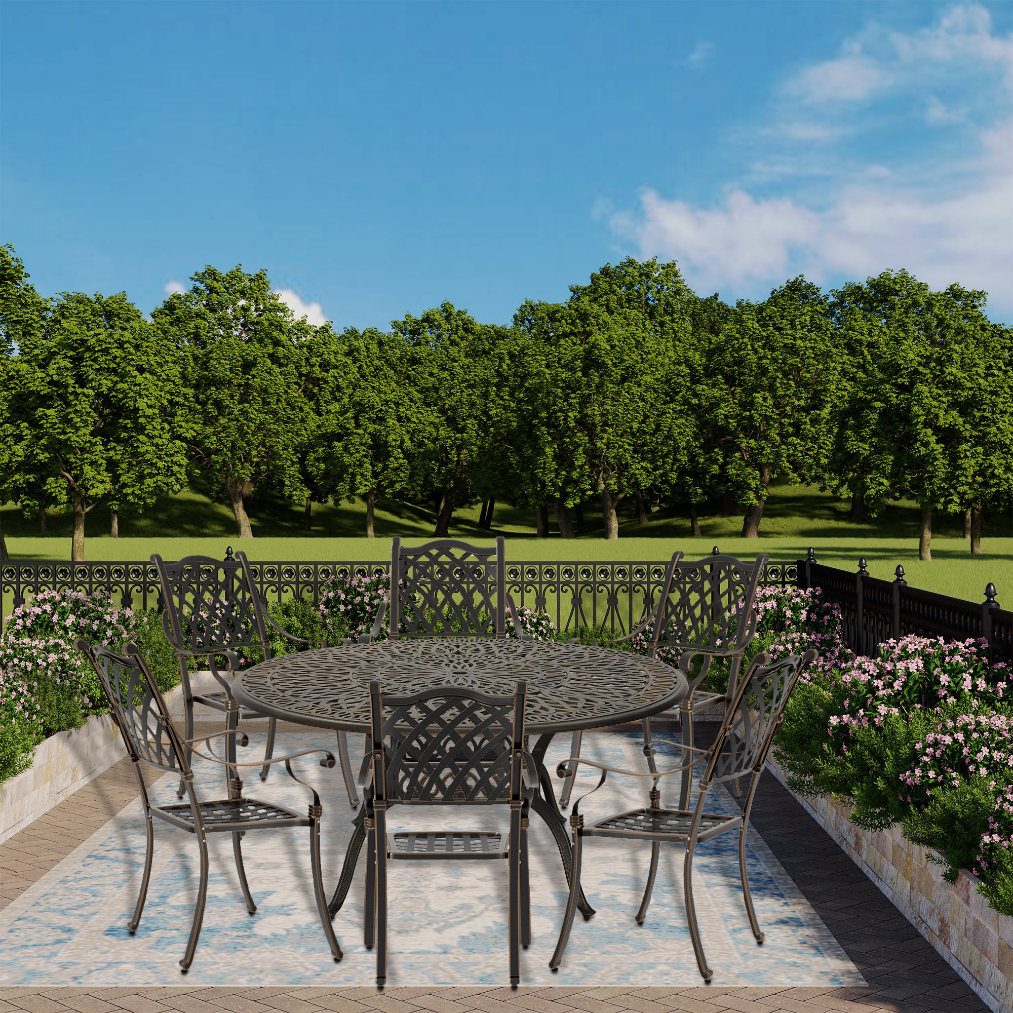 Boyel Living BL-XG150TEX-BR Patio-Dining-Sets - View #2