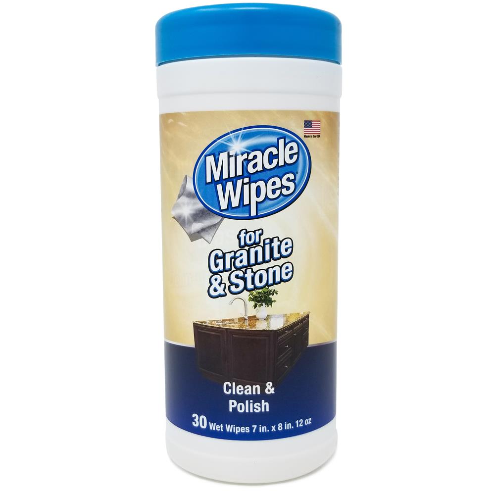 Miracle Brands MiracleWipes 30-Count Non Scented Liquid Cleaner in the  Countertop Cleaners & Sealers department at