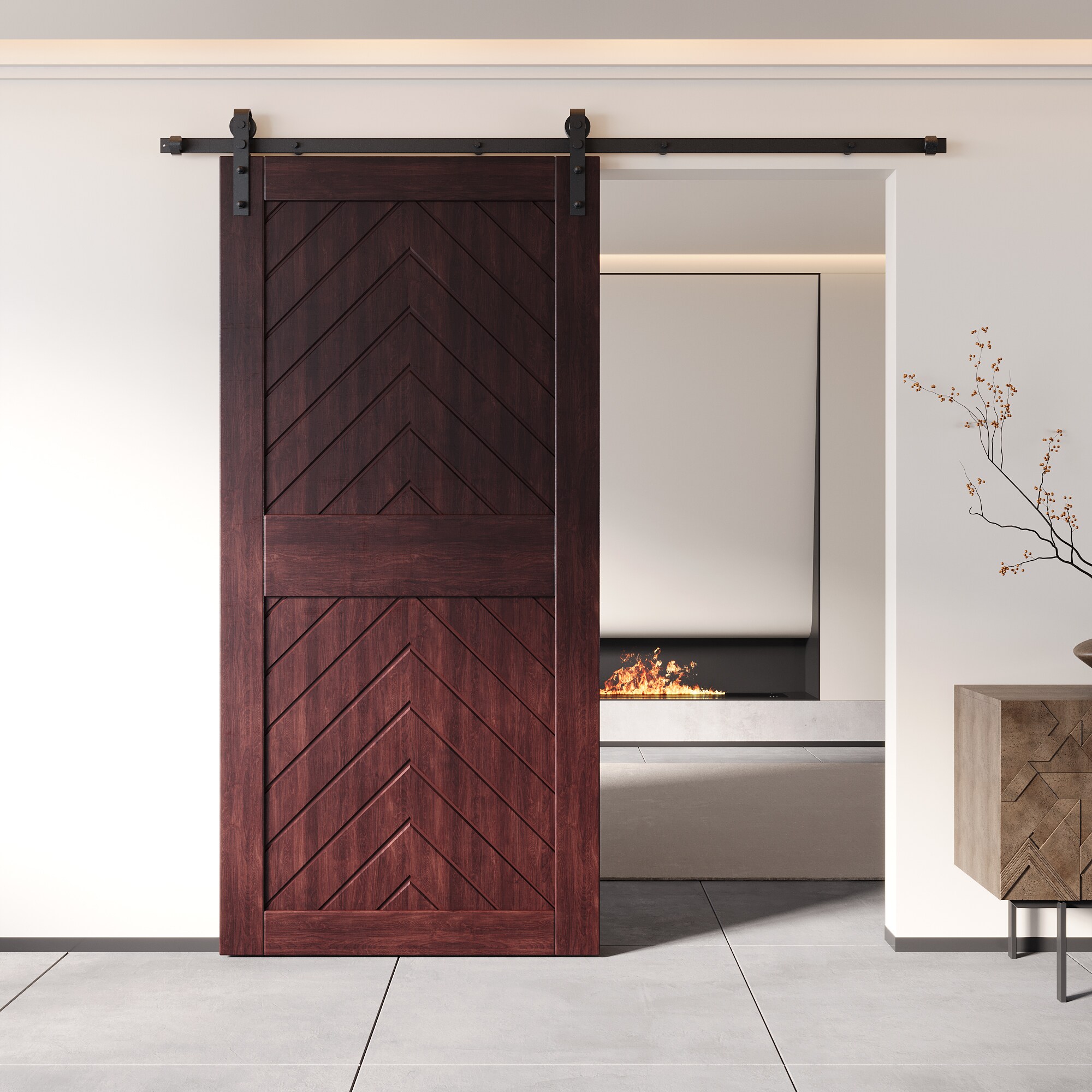 HOMACER JT1-3284-RD Barn-Doors - View #8