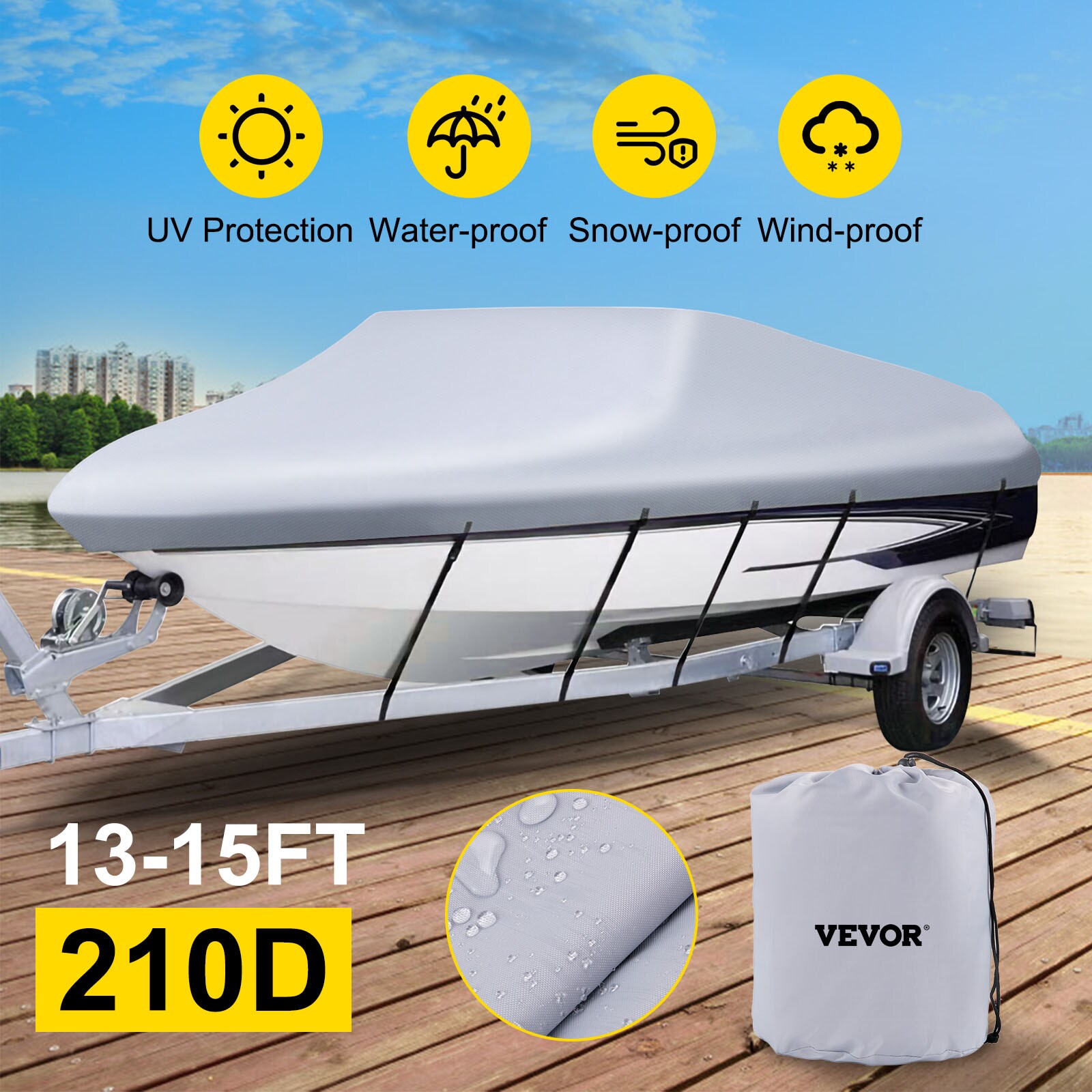 VEVOR YT13-1560600D8K2XV0 Boat-Covers - View #2