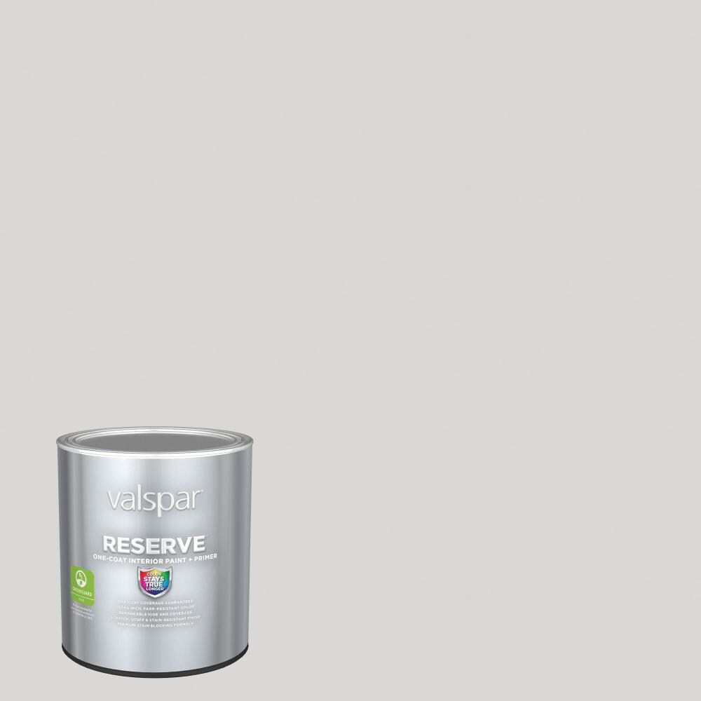 Valspar 4003-1A-2916562 Reserve Flat Seashell Gray 4003-1A Latex Interior Paint Paint + Primer ( 1-quart )