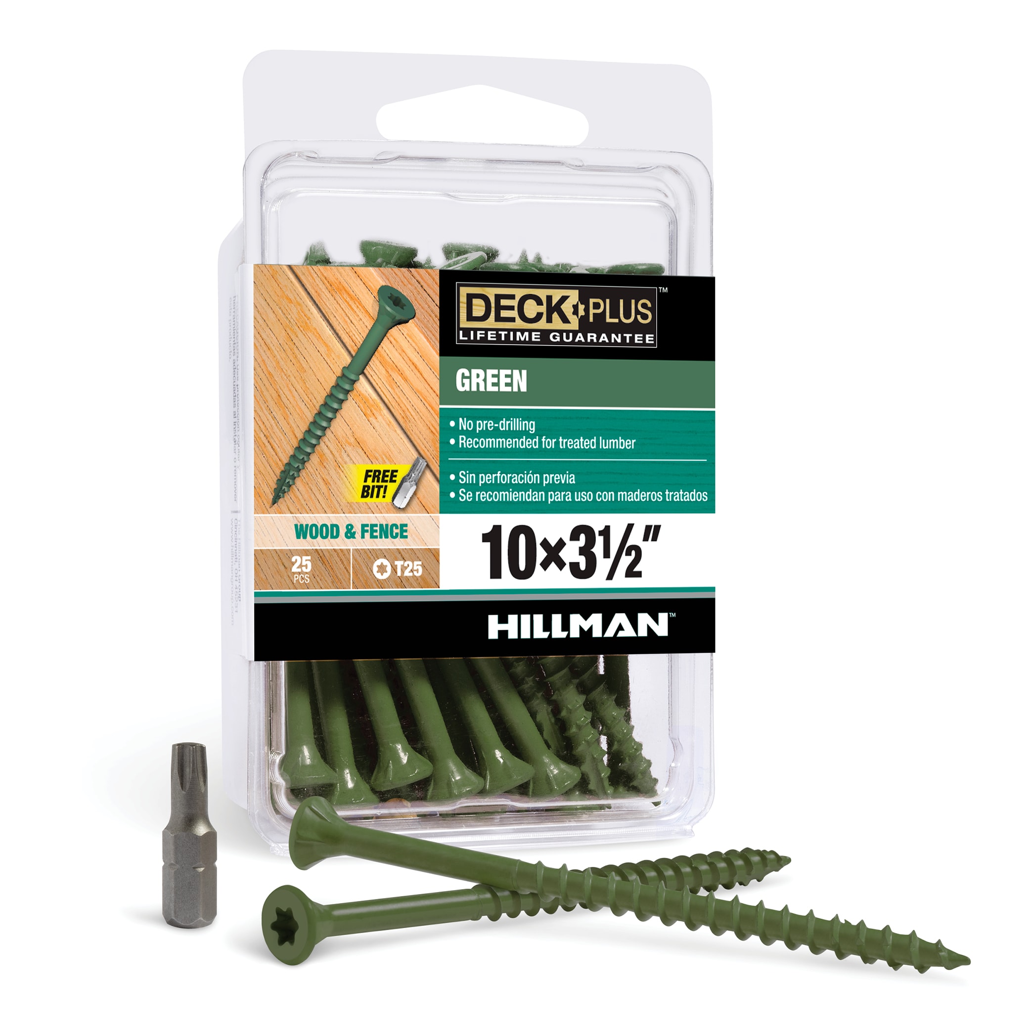 Deck Plus 42589 #10 x 3-1/2-in Wood to wood Deck Screws ( 25 -Per Box )