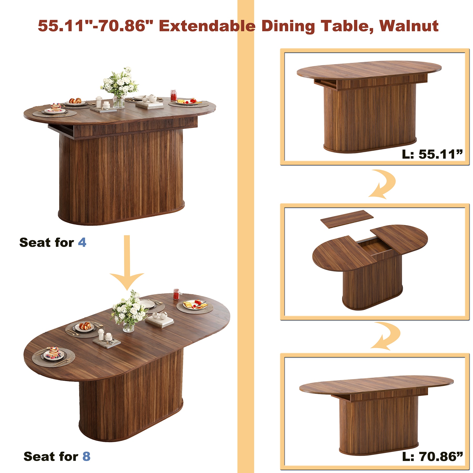 SINOFURN SYB930119GD Dining-Tables - View #5