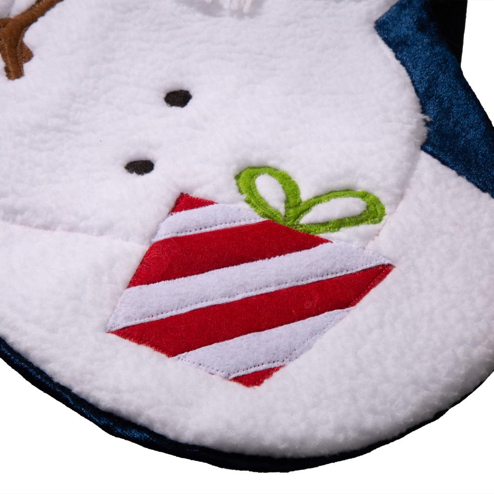 Glitzhome 36-in Multiple Colors Snowman Christmas Stocking at Lowes.com