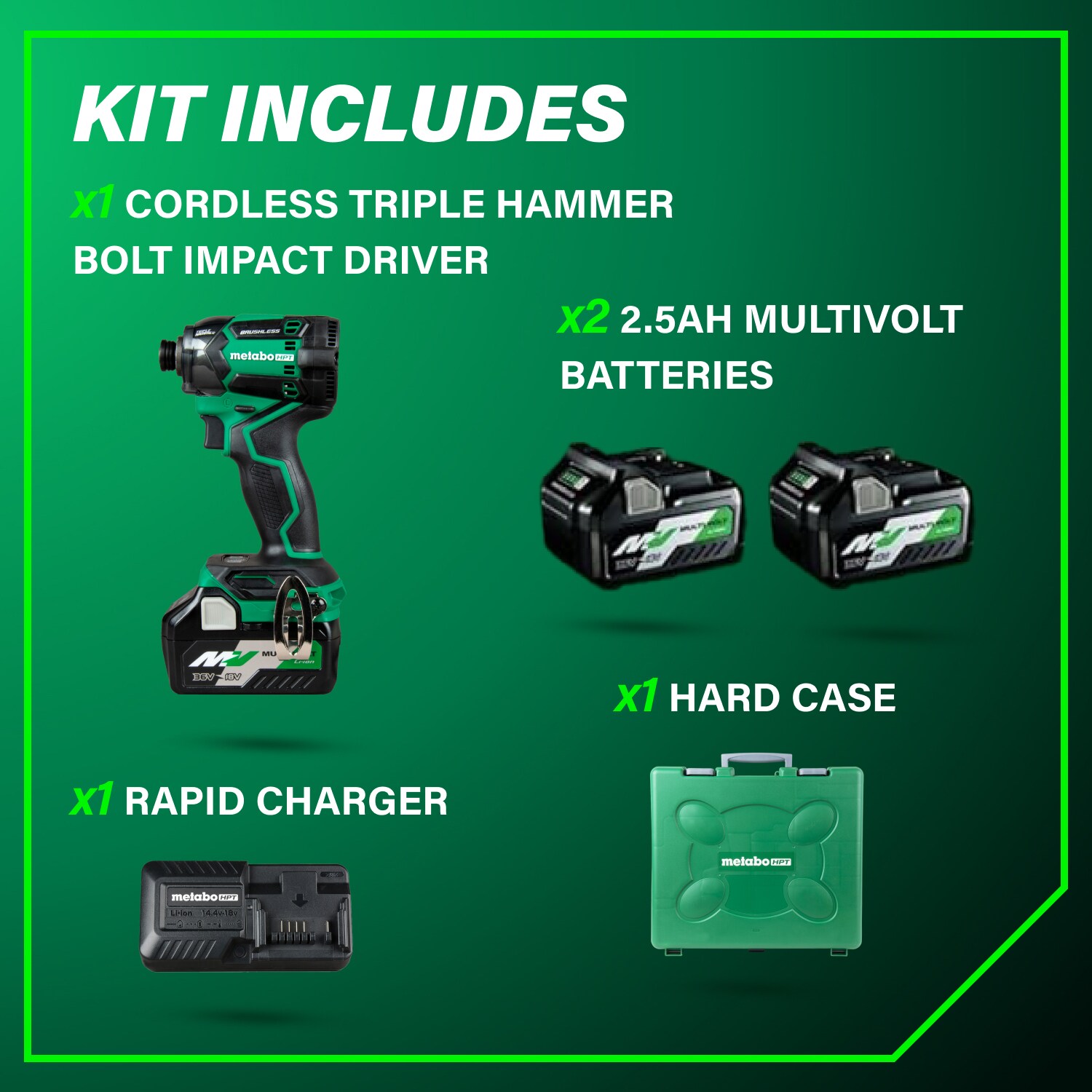 Metabo HPT WH36DCM Cordless-Impact-Drivers - View #6