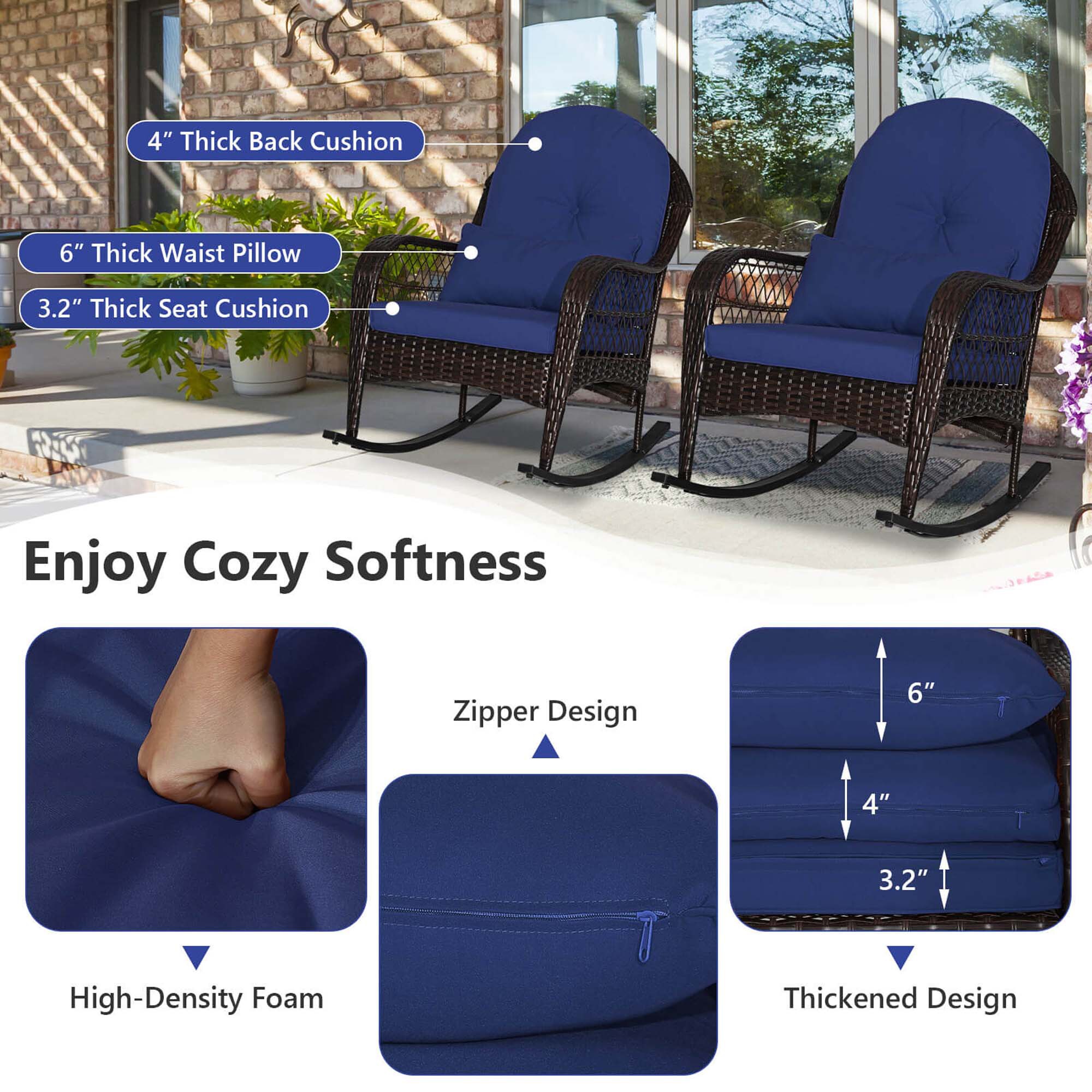 Costway HCST04882 Patio-Chairs - View #5