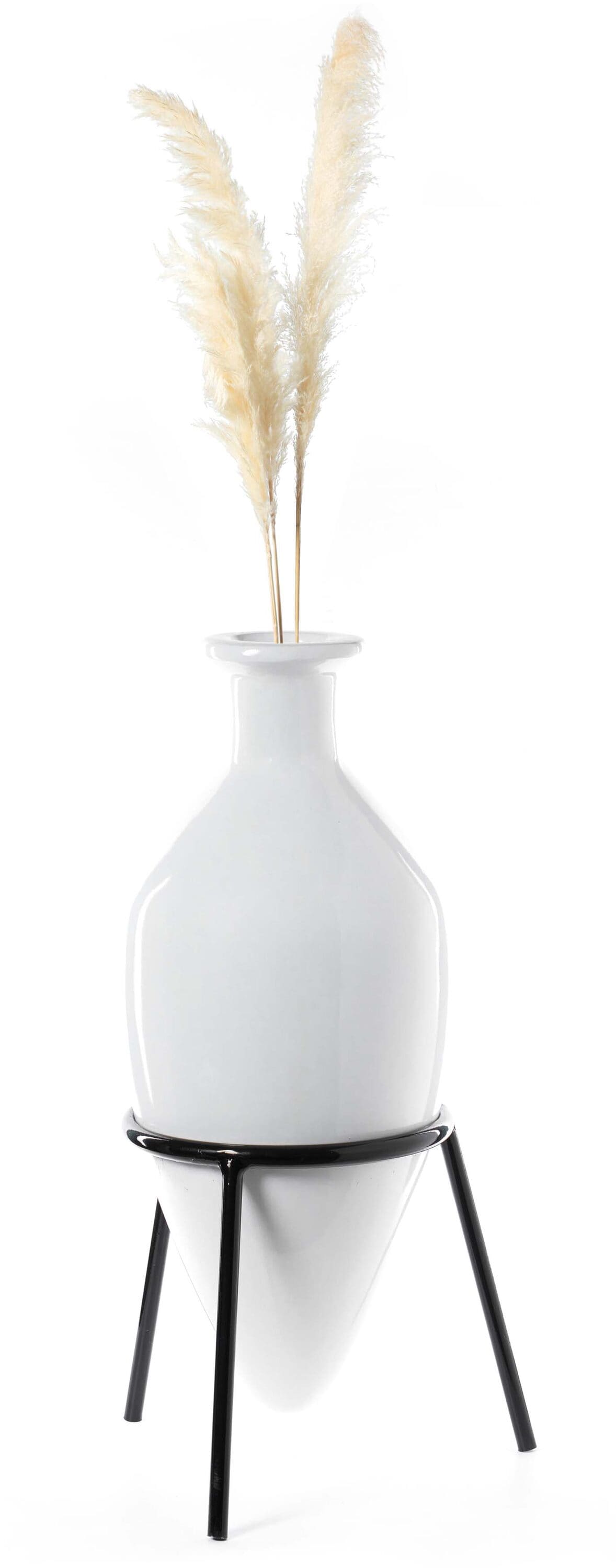 Uniquewise White Magnesium Oxide Art Deco Vase at Lowes.com