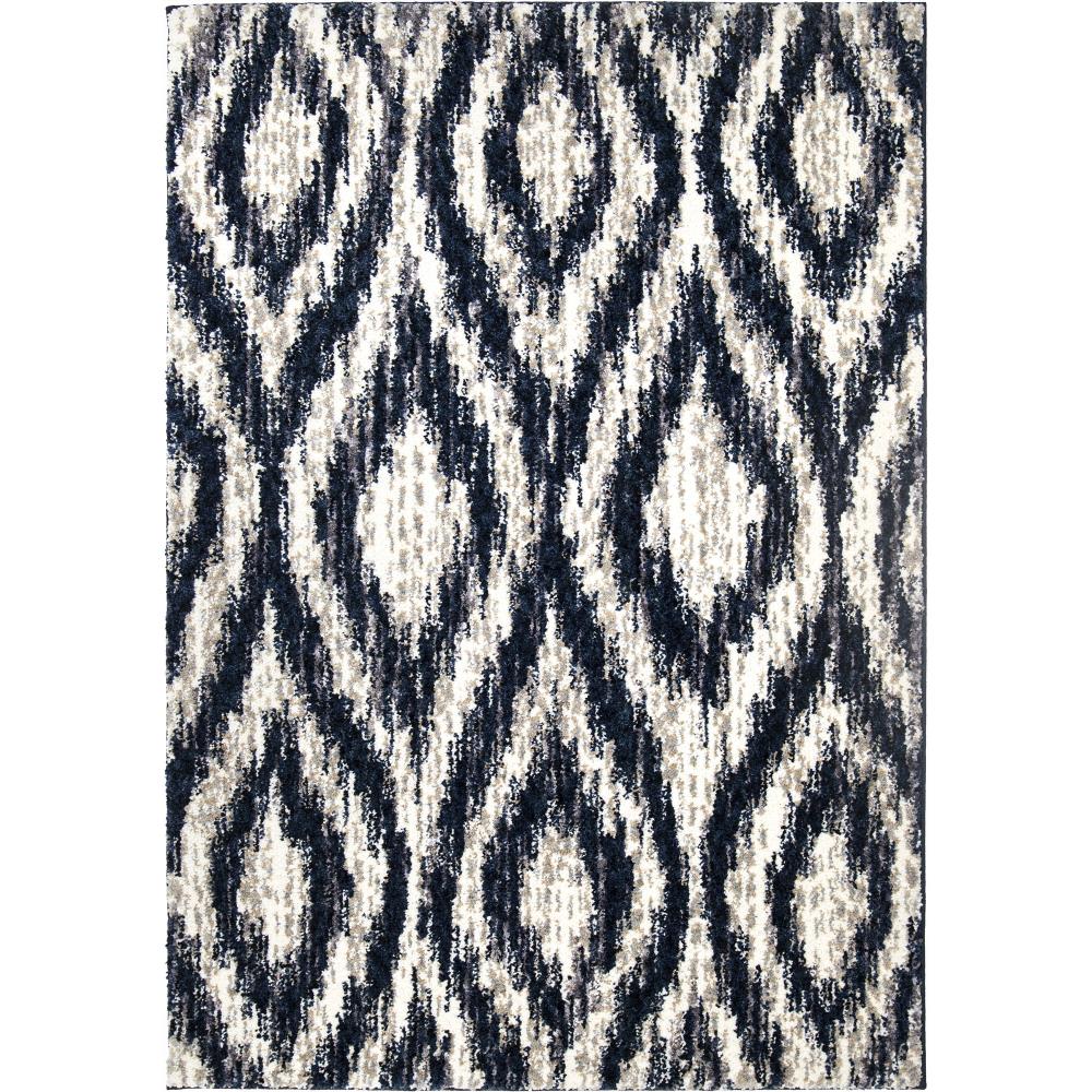 Orian Rugs 398458 Angora Costra 5 x 8 Royal Denim Indoor Abstract Farmhouse/Cottage Area Rug