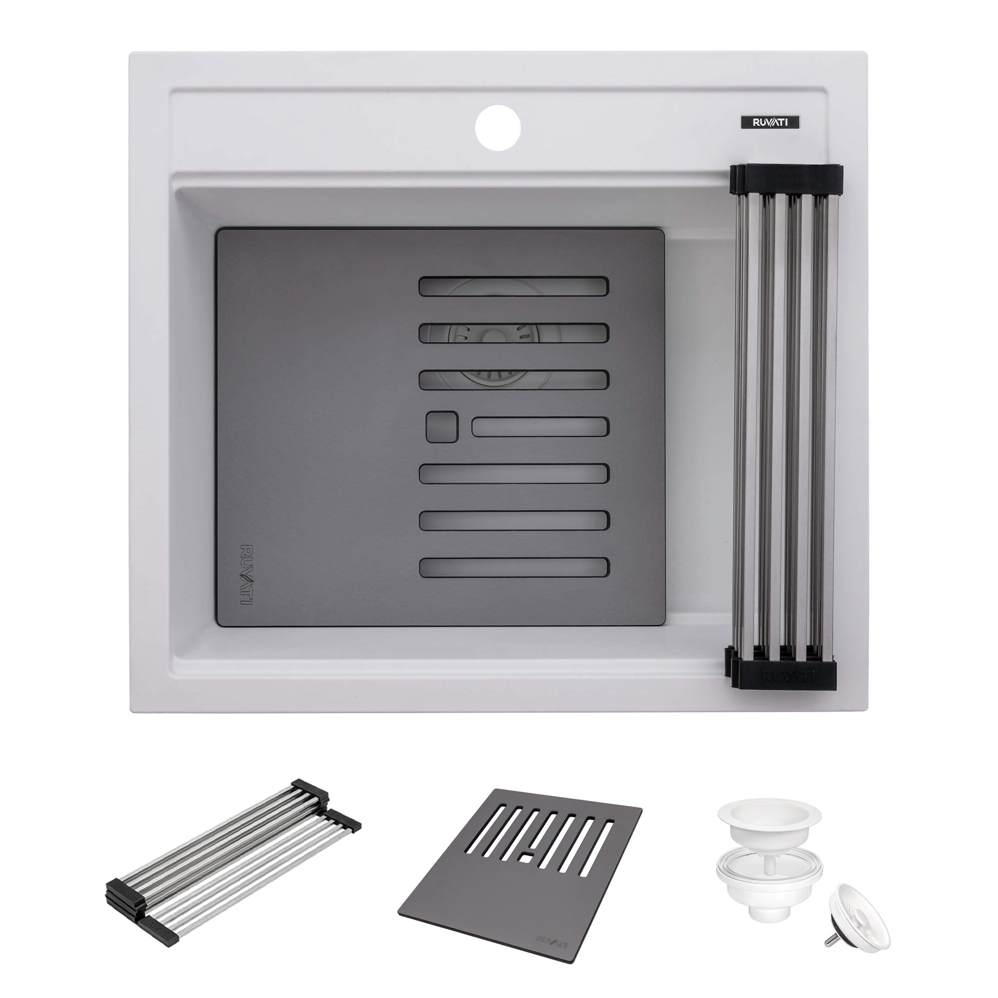 Ruvati RVG1622WH Kitchen-Sinks - View #2