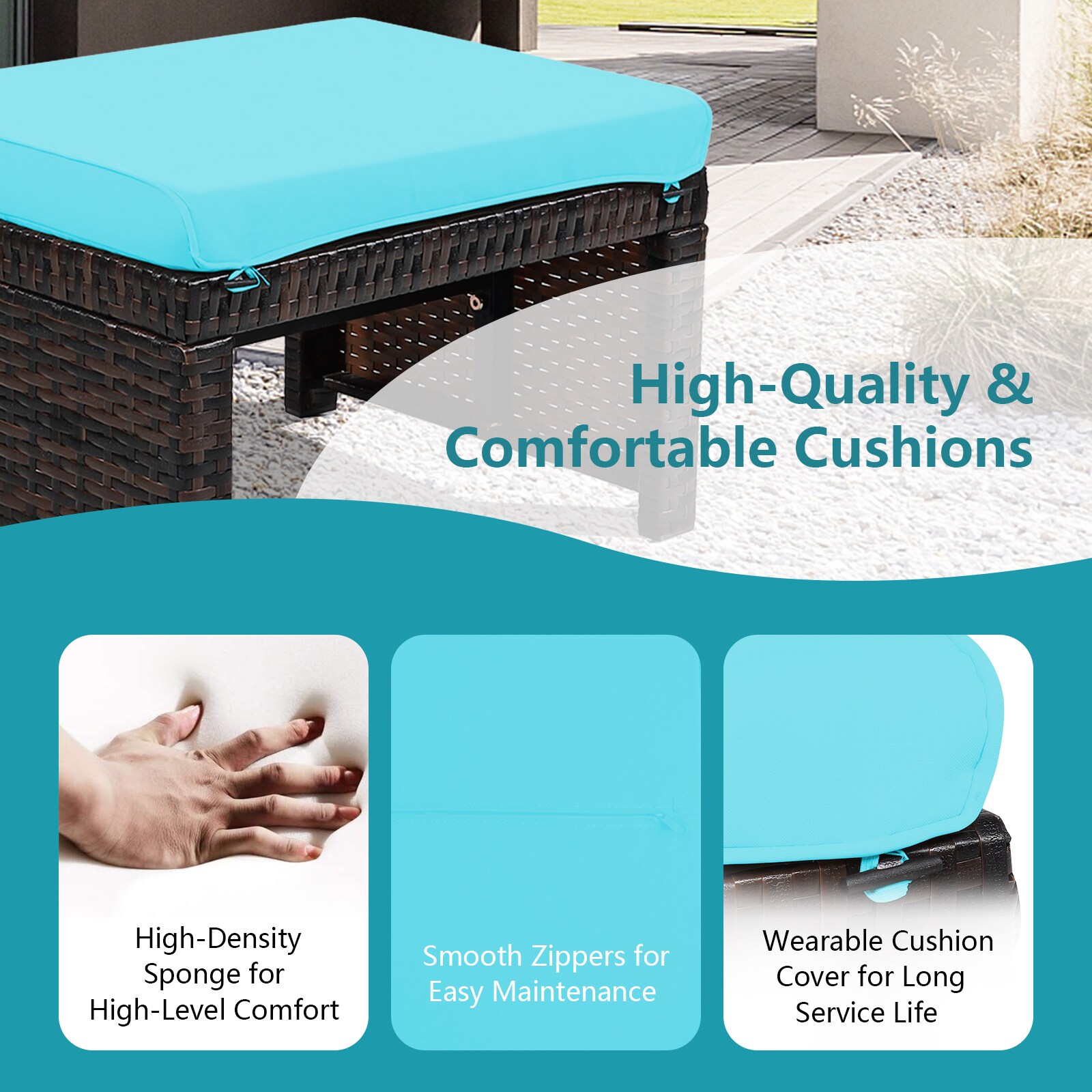 LIVIZA OUG67814TU Stools-Ottomans - View #5