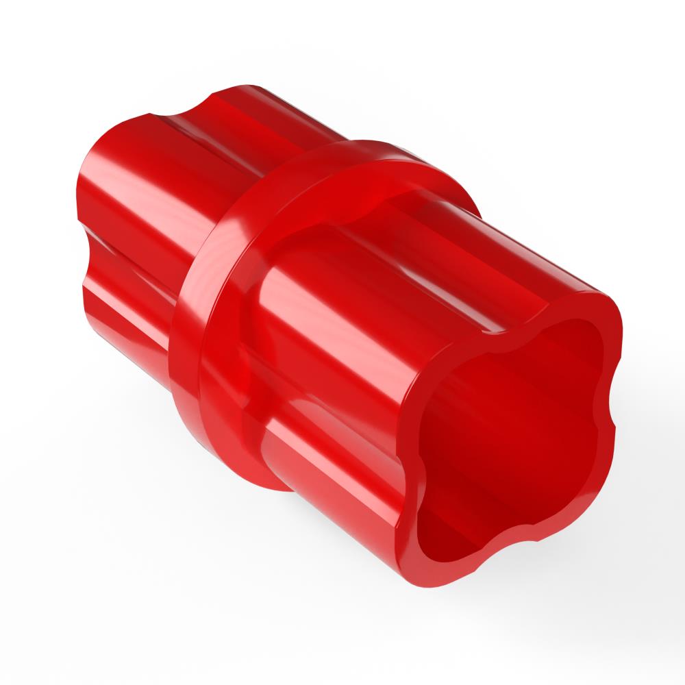 PVC Pipeworks 125-IC-R-10 1-1/4-in Schedule 40 PVC Adapter Coupling in Red (10-pack)