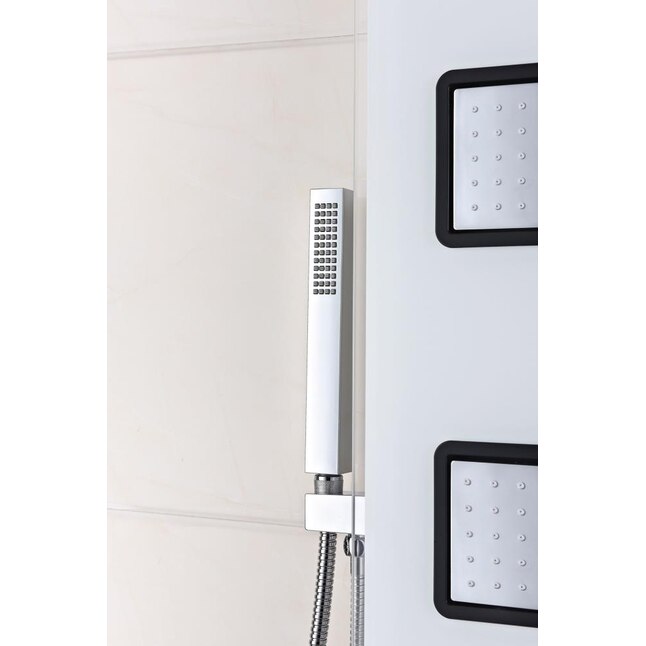 ANZZI Leopard White 3-Spray Shower Panel System (Valve Included) ANZZI Leopard White 3-Spray Shower Panel System (Valve Included)