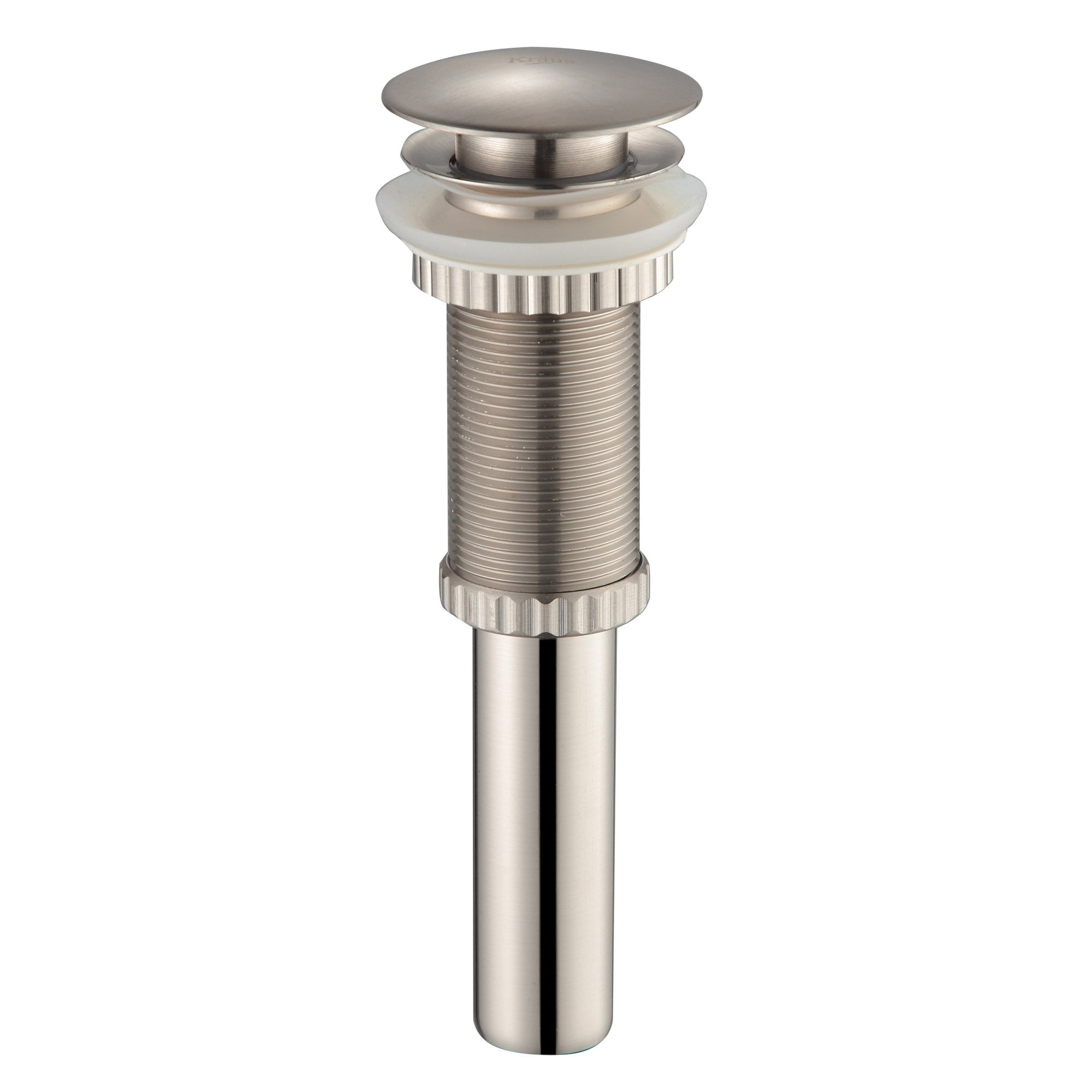 Satin Nickel Modern Single Hole Vessel Faucet