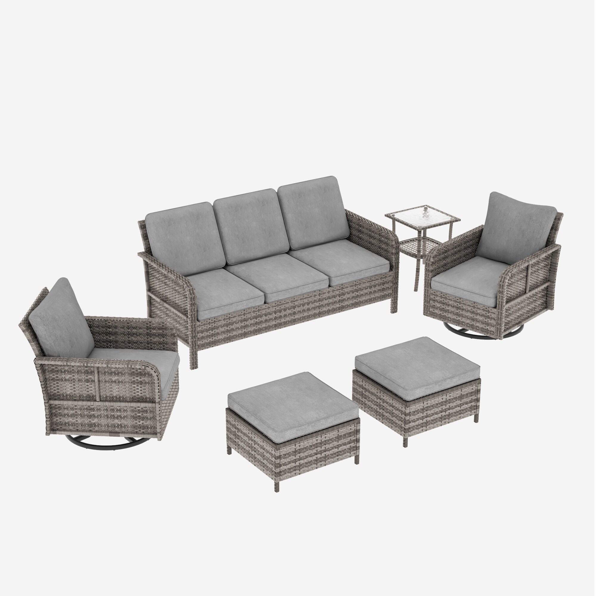 ACEGOSES LW-2R155HGY-T2 Patio-Conversation-Sets - View #2