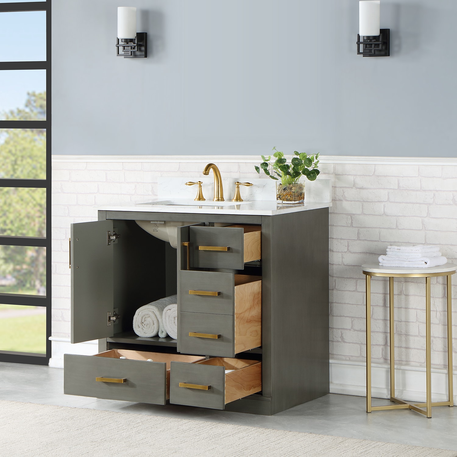 Altair 544036-GP-AW-NM Bath-Vanity-Combo - View #7