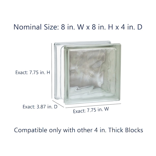 Glass Block 2 in. H X 24 in. W Panel Anchor Glass Block 2 in. H X 24 in. W Panel Anchor