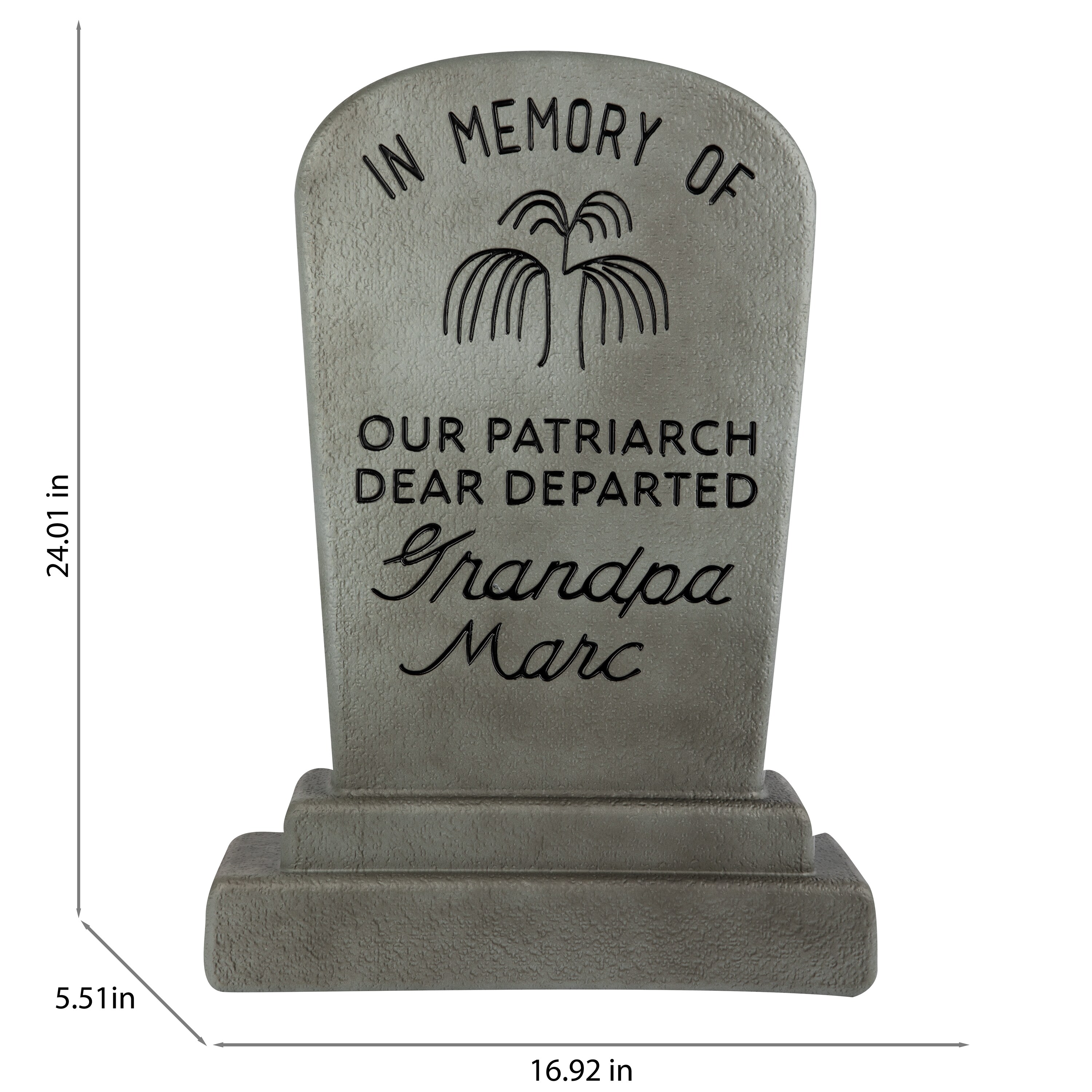 Disney 2-ft The Haunted Mansion Grandpa Marc Blow Mold Tombstone