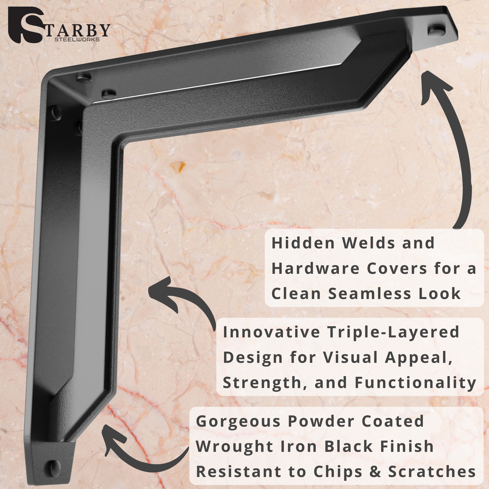 STARBY SB-LUCCA-10 Shelving-Hardware - View #4