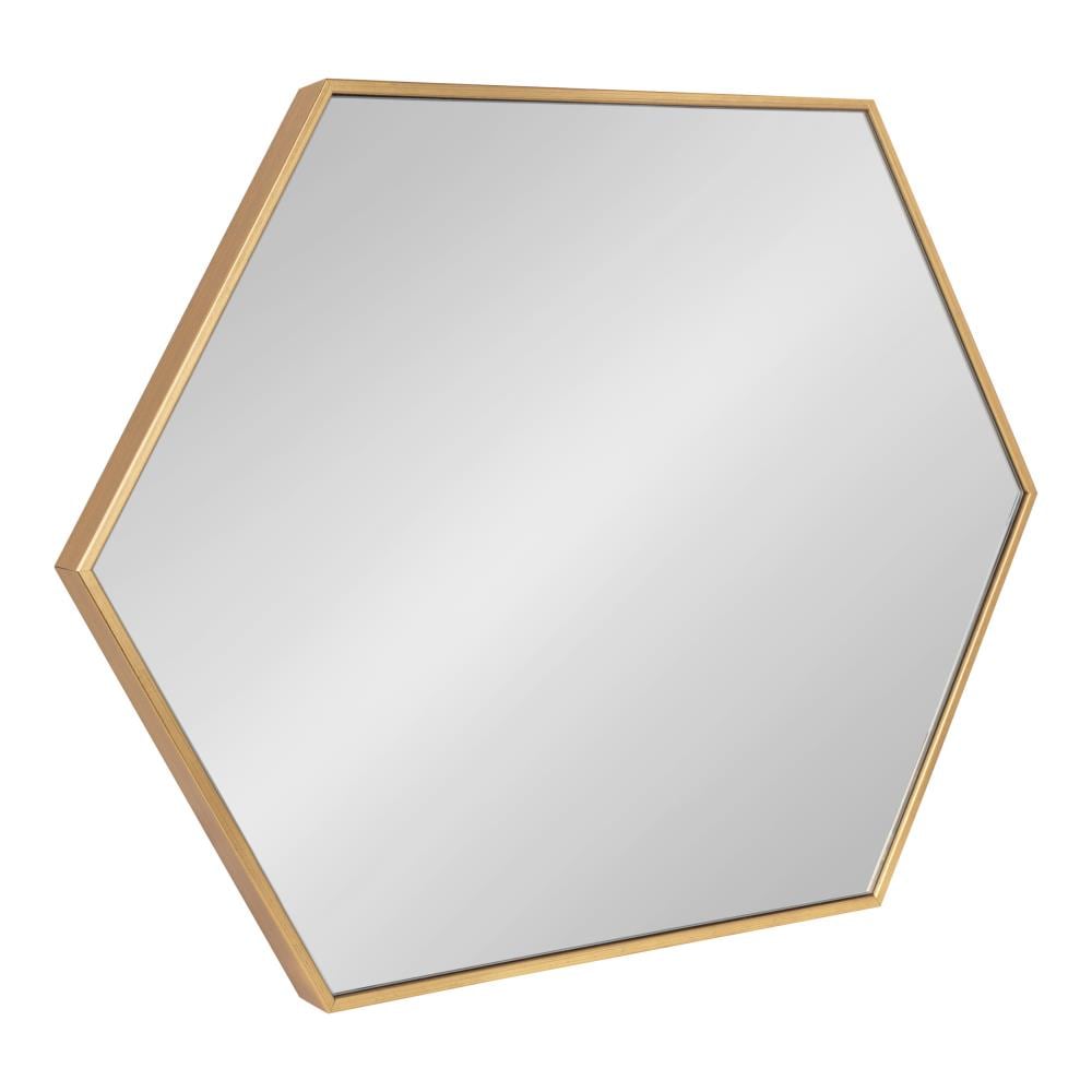 Gold Hexagon Full Length Vanity Mirror