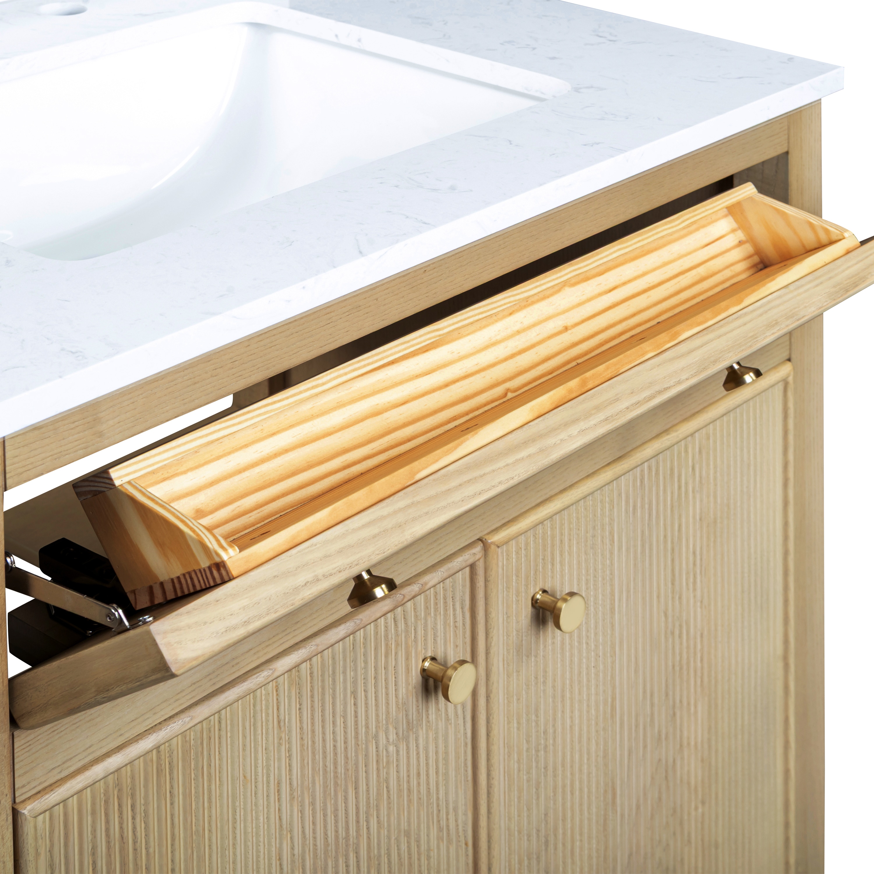 allen + roth L23011-VS30-WO Bath-Vanity-Combo - View #9