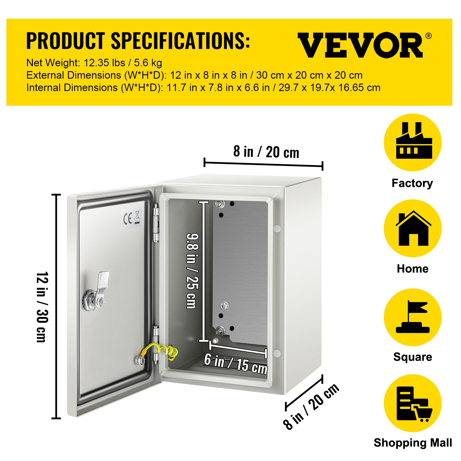 VEVOR DQXJSTCFS30X20X20V0 Electrical-Box - View #10