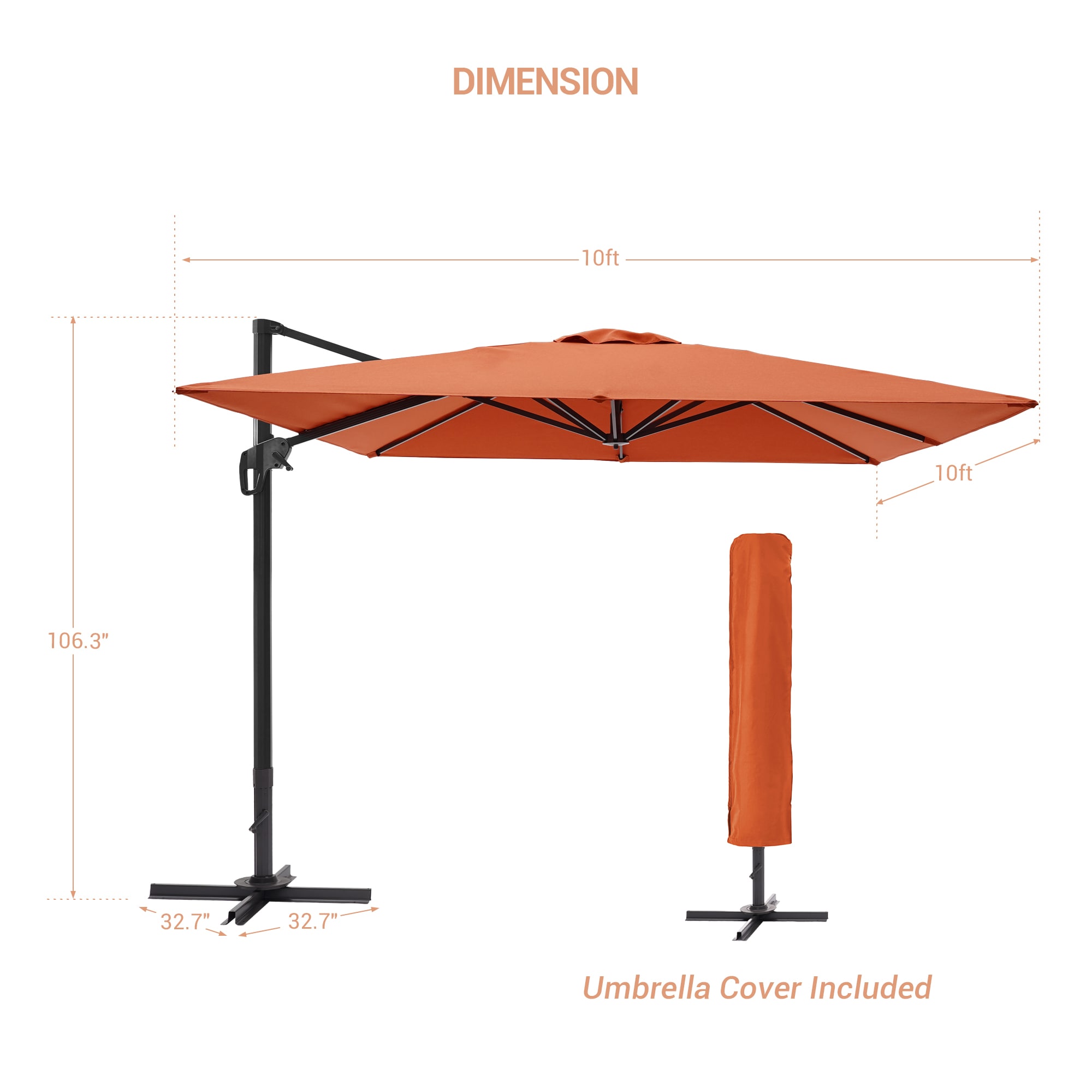 ACEGOSES LW-1010-RD Umbrellas-2 - View #6