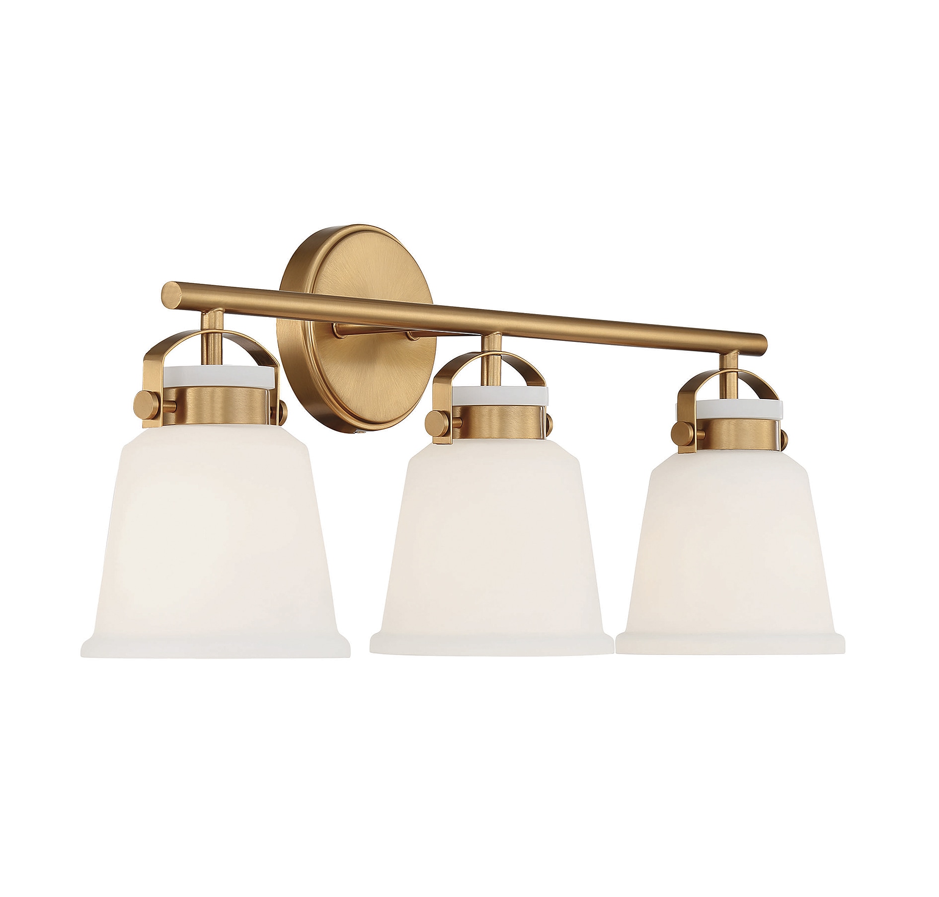 Kaden Warm Brass 3-Light Bathroom Vanity Fixture