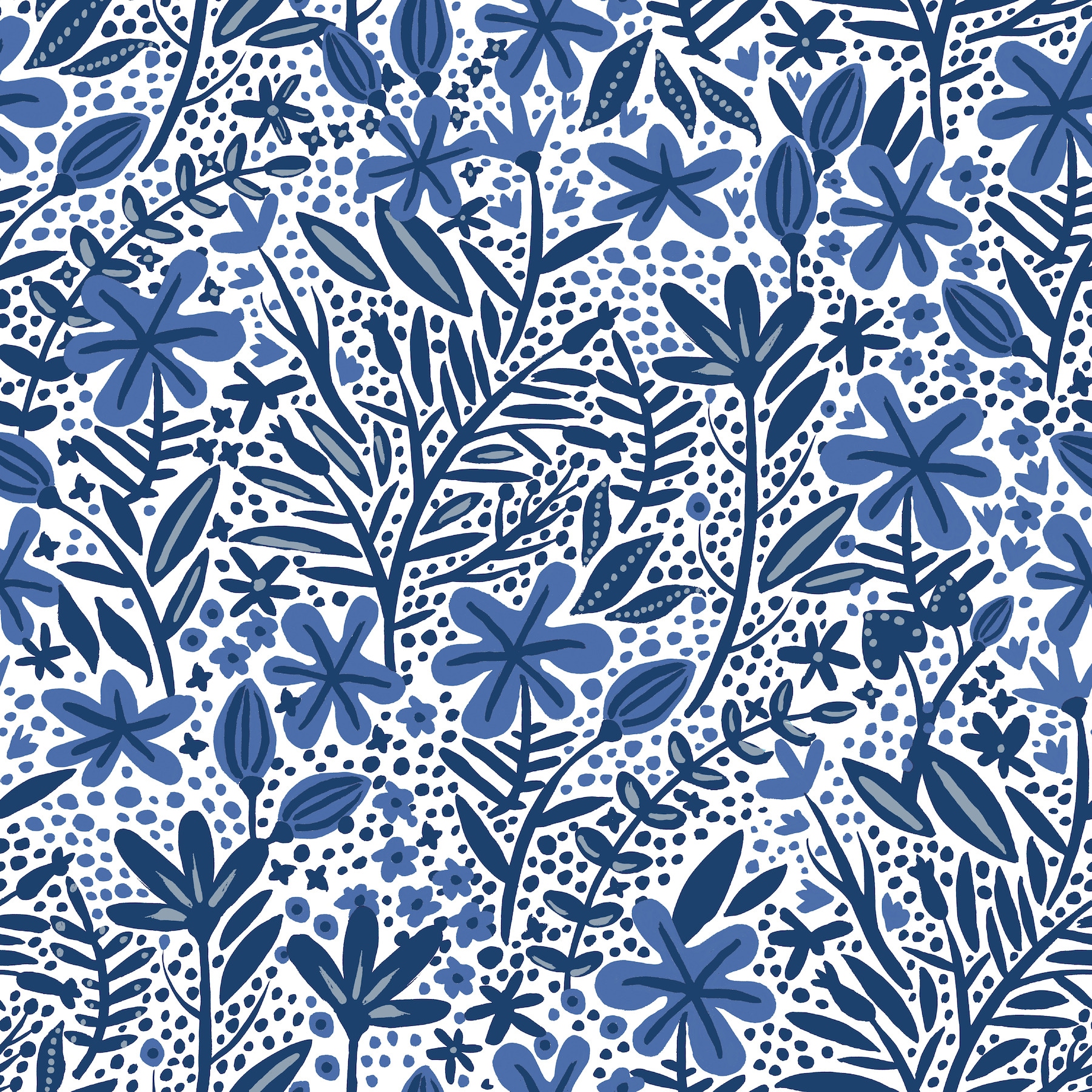 RoomMates RMK12382PLW 30.8-Sq. Feet Blue Vinyl Ivy/Vines Self-adhesive Peel and Stick Wallpaper