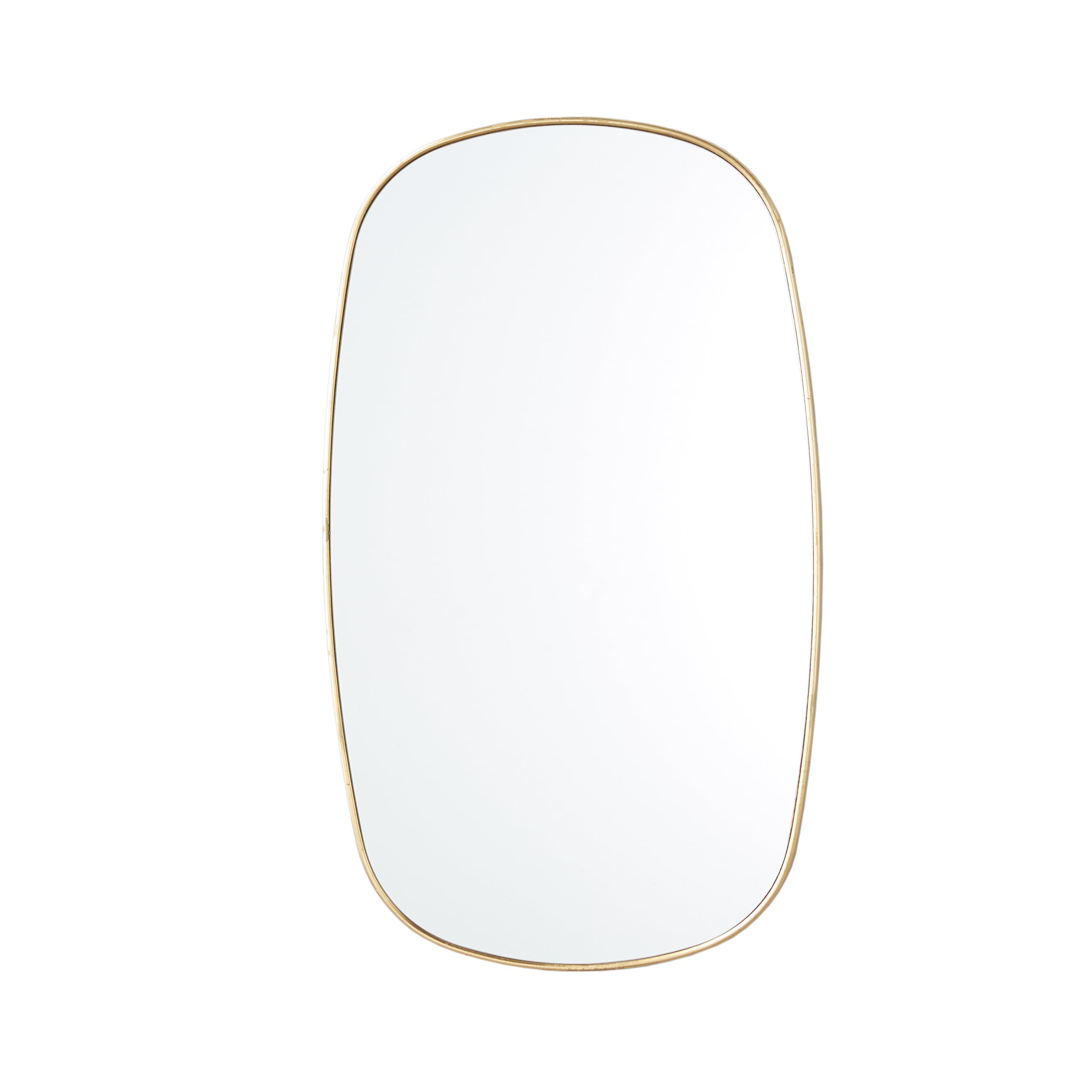 Gilded+ Series 20-in W x 34-in H Oval Gold Polished Full Length Wall Mirror | - Origin 21 L1-MH-1119