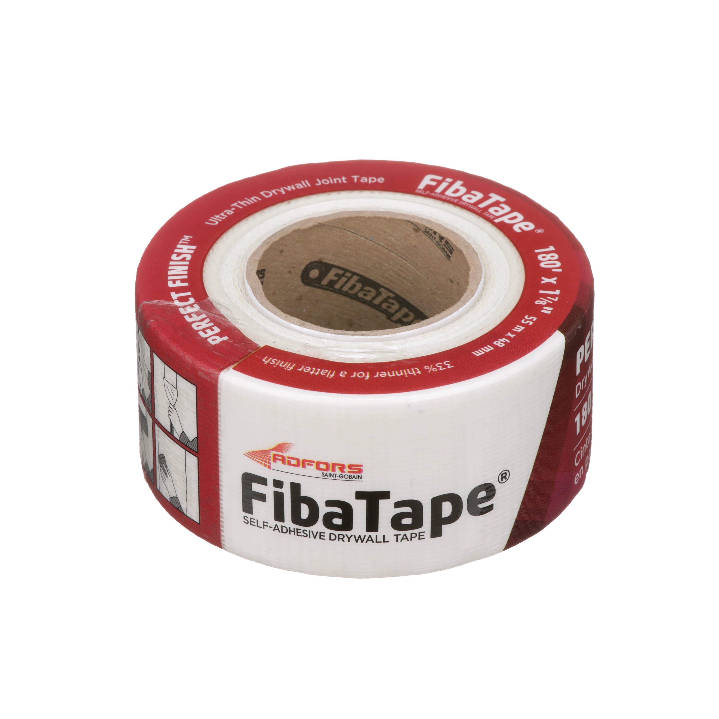 W x 75 ft FibaTape  Drywall Tape  Fiberglass Mesh  Self Adhesive 1-7/8 in L 