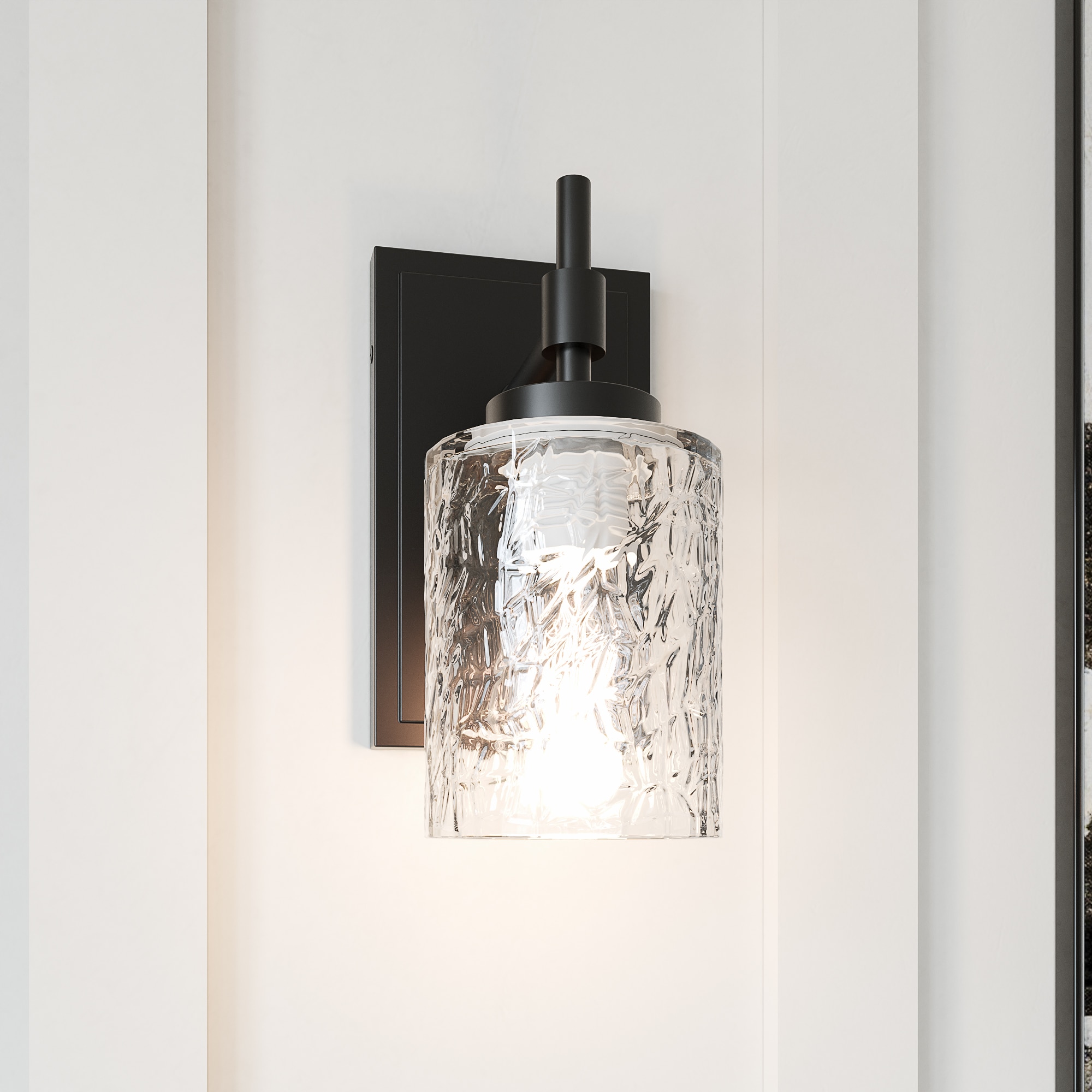 ACROMA 43401AZCR Avalee 6.5-in 1 -Light Matte Black Modern/contemporary Vanity light